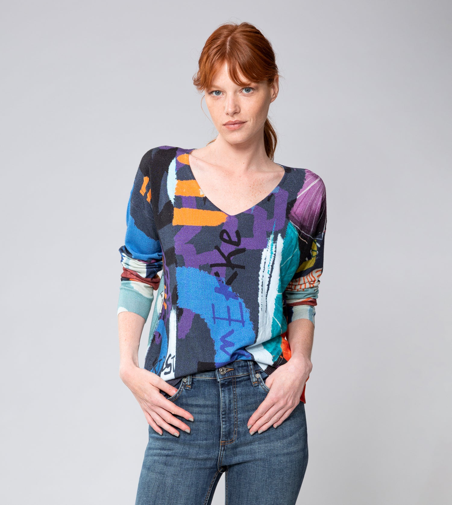 Maglione con motivo Kyomu