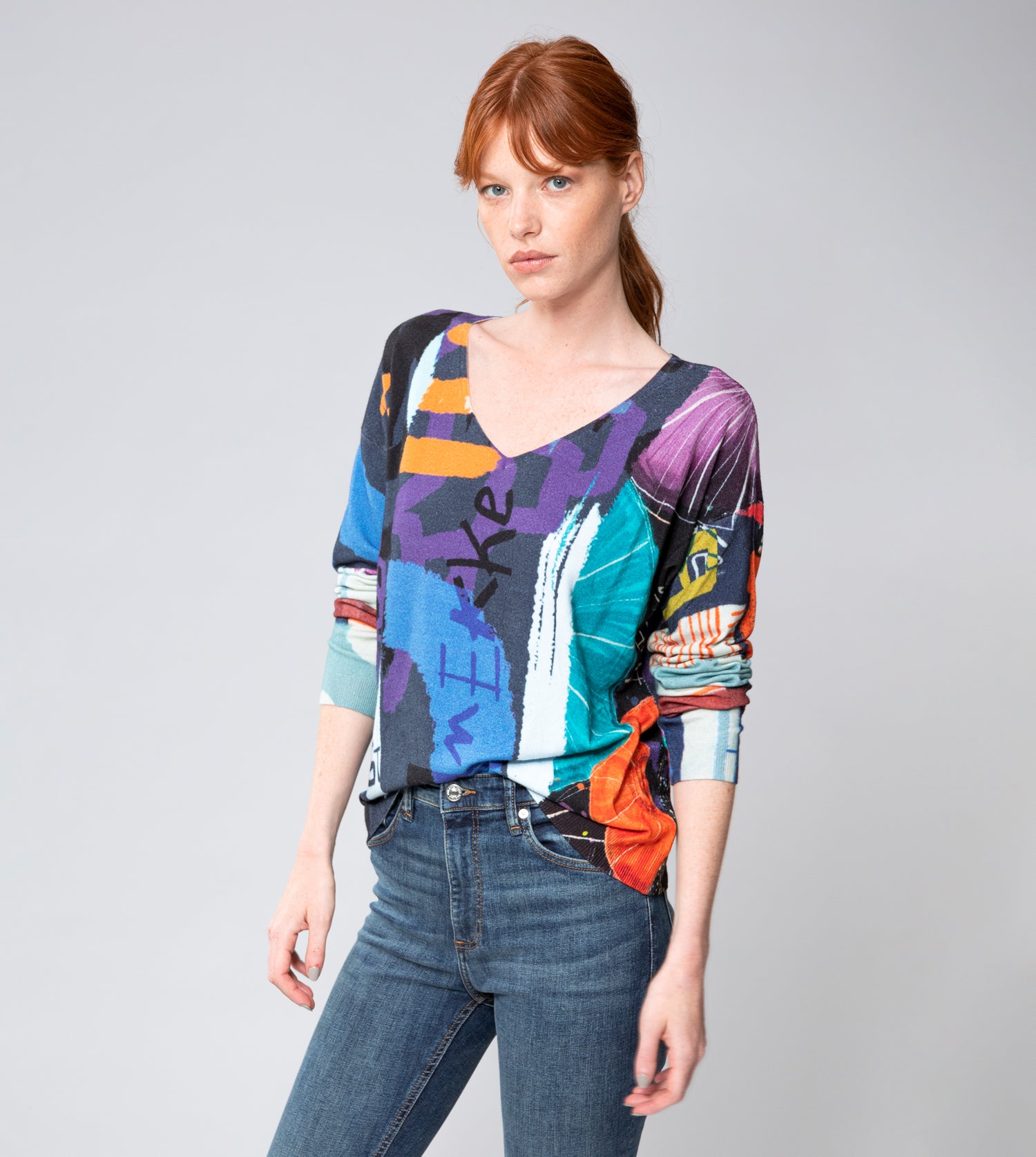 Maglione con motivo Kyomu