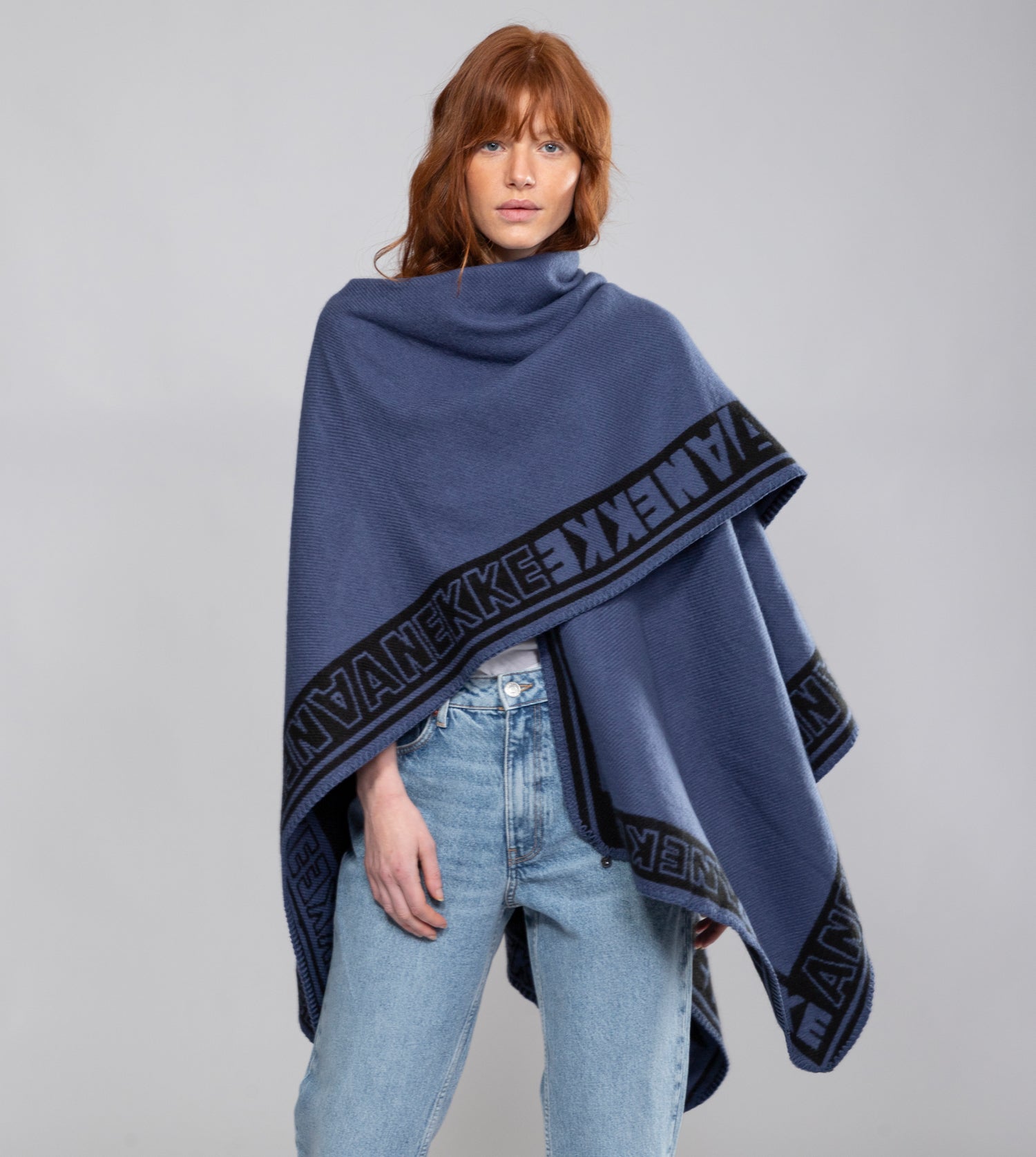 Poncho Shodō blu navy