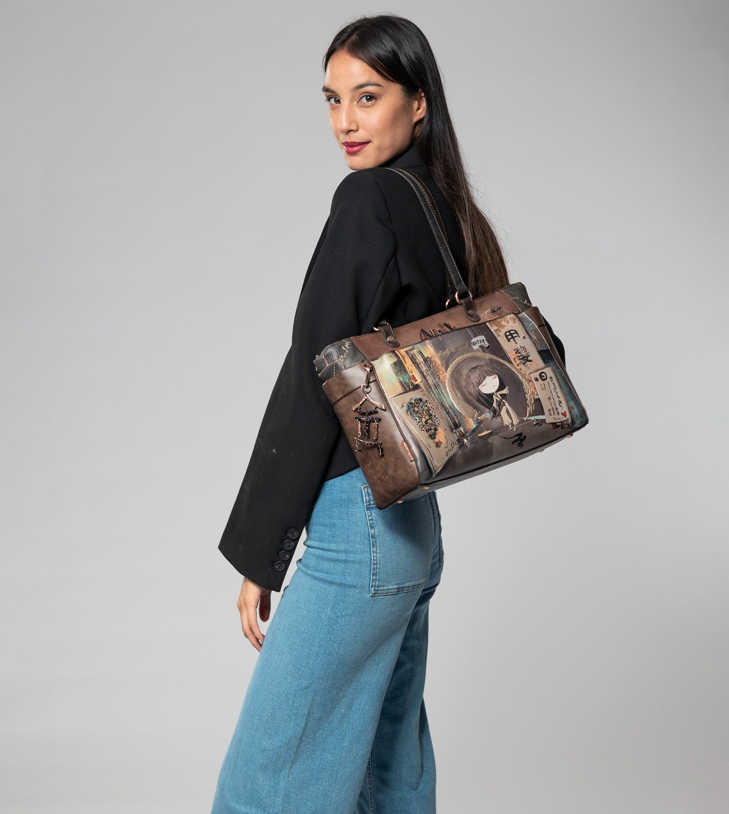Borsa a tracolla grande Shōen