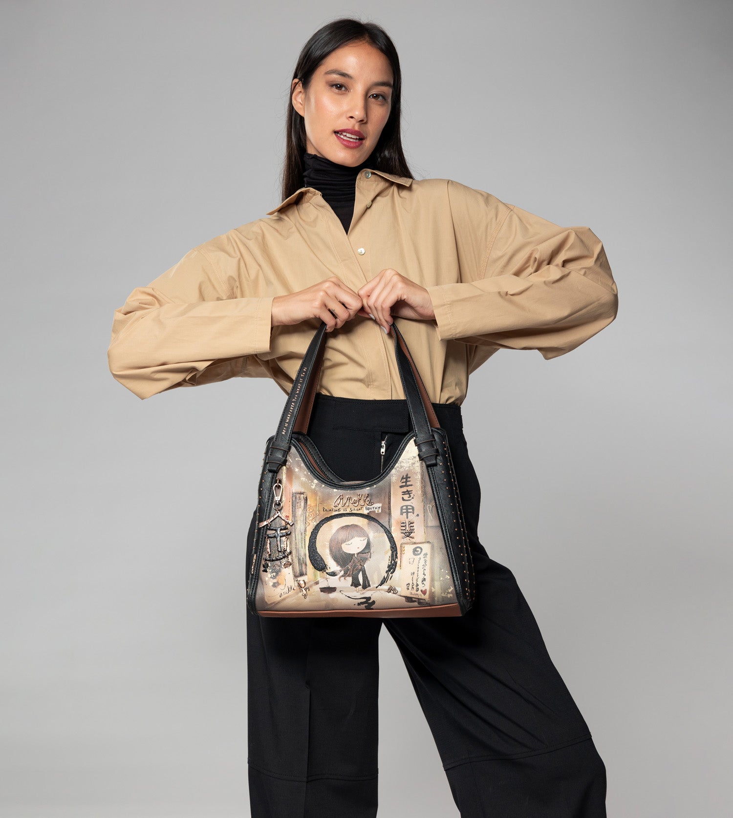 Borsa a tracolla Shōen a 2 manici