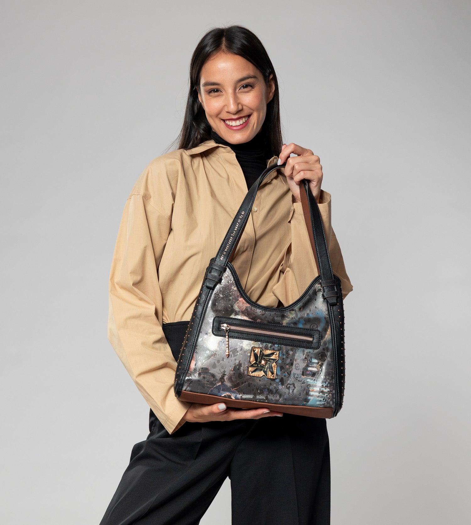 Borsa a tracolla Shōen a 2 manici