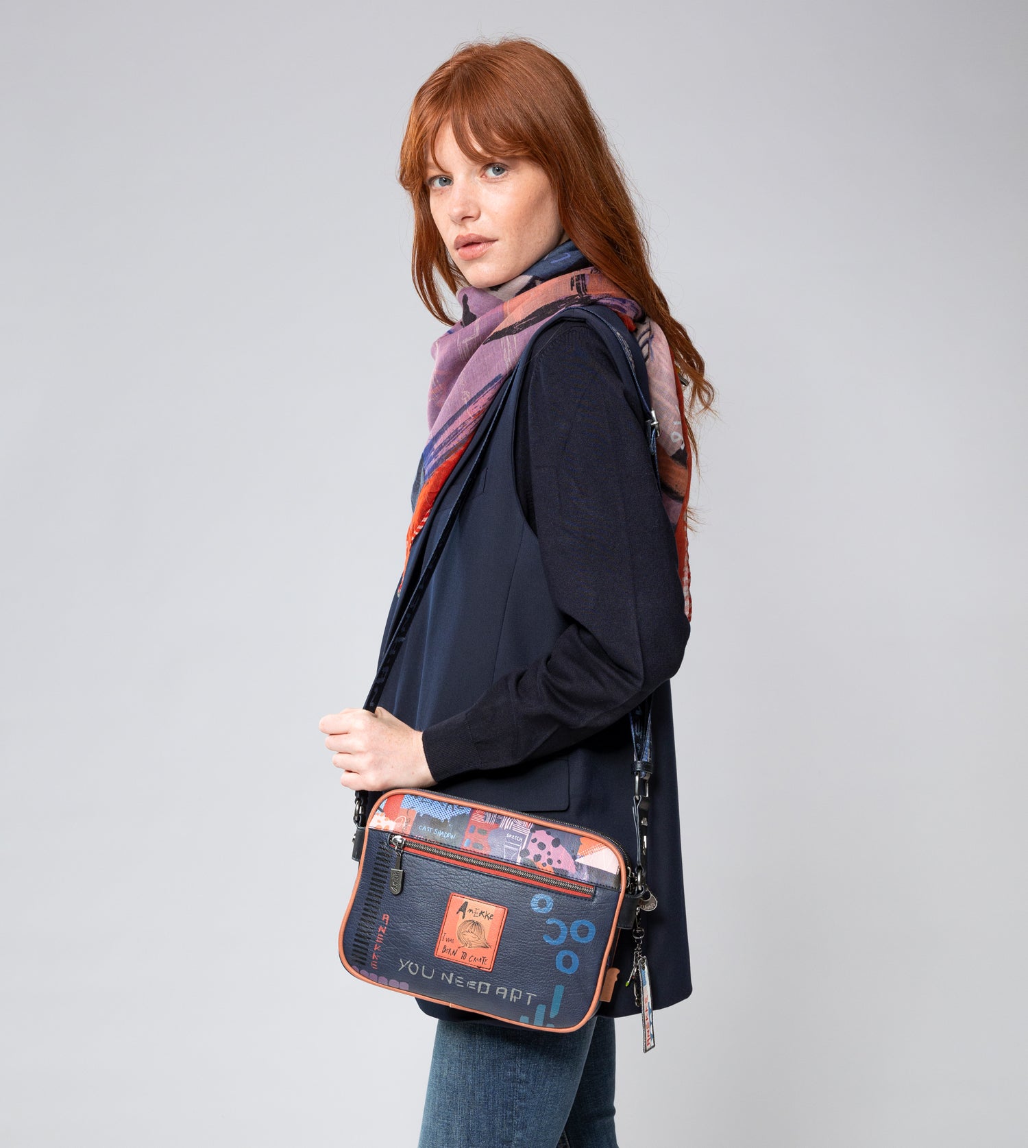 Borsa a tracolla Contemporary a 3 scomparti