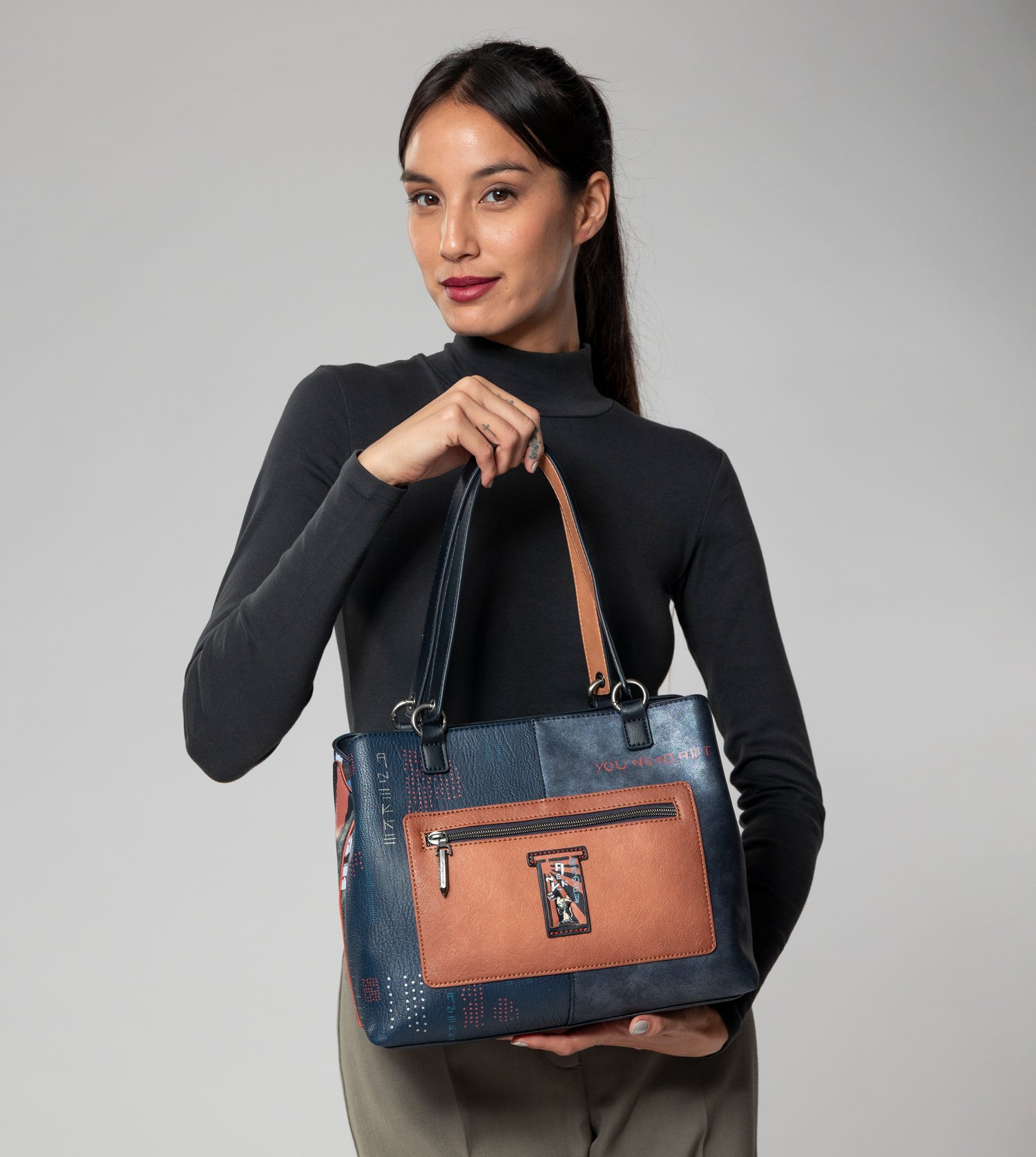Borsa tote Nagare a 3 scomparti