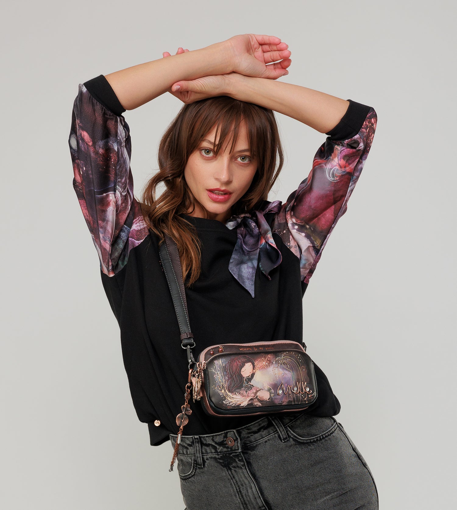 Borsa a tracolla piccola Dreamverse a 2 scomparti