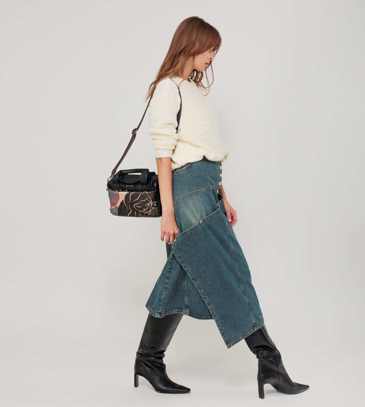 Borsa con manico corto Heartbeat