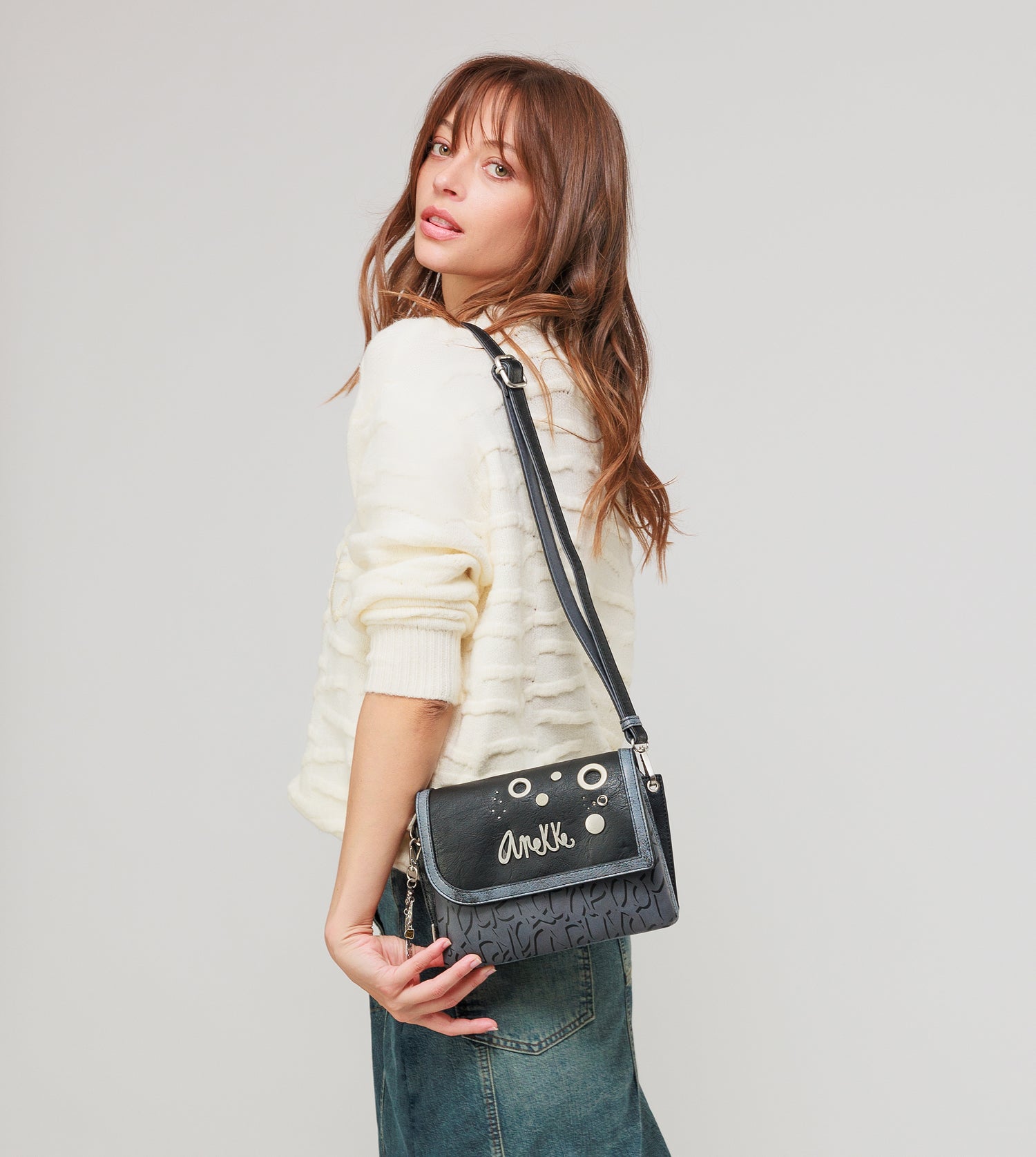 Borsa a tracolla Crust con patta