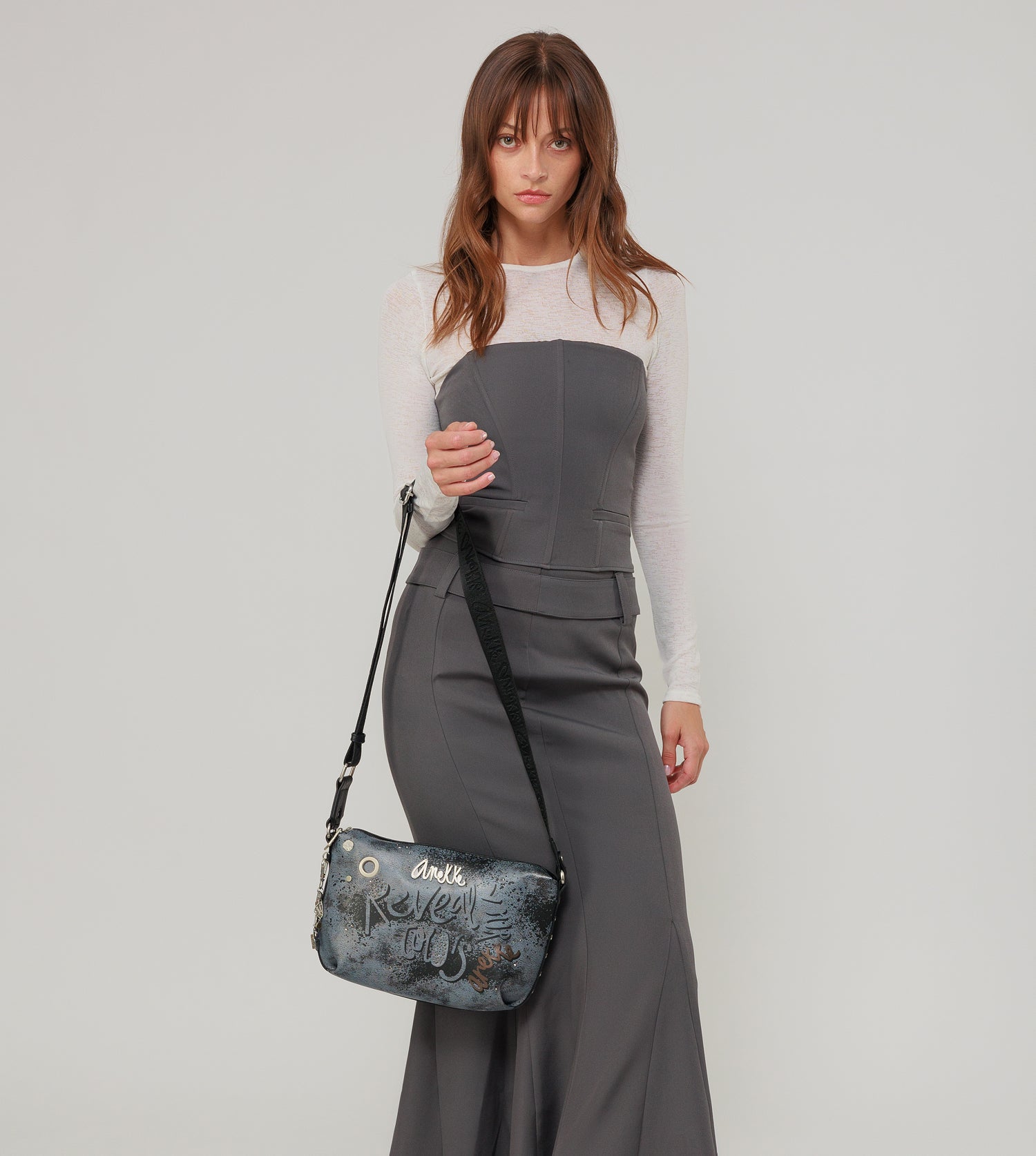 Borsa a tracolla media Crust