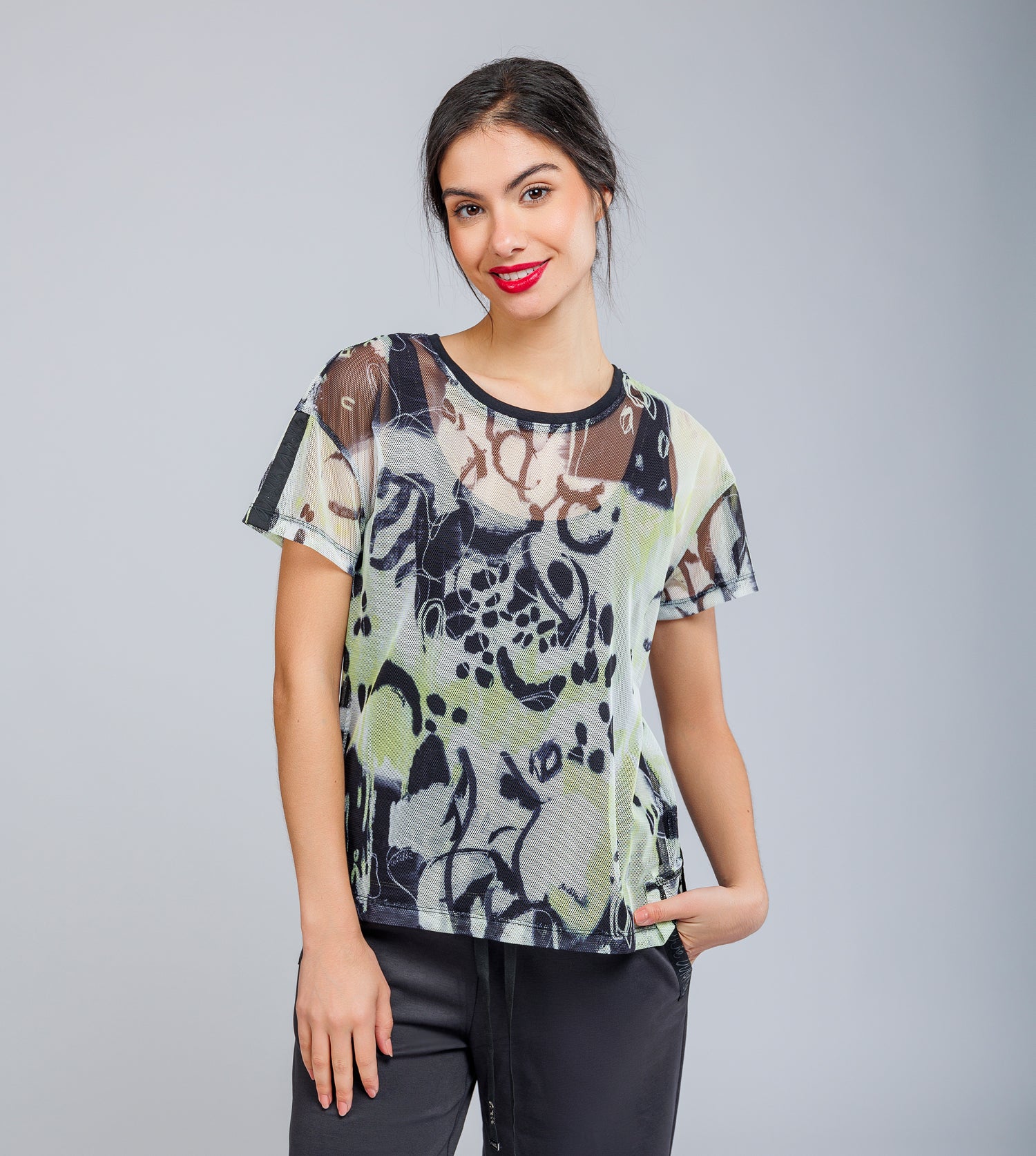 T-shirt stampata a maniche corte Towanda
