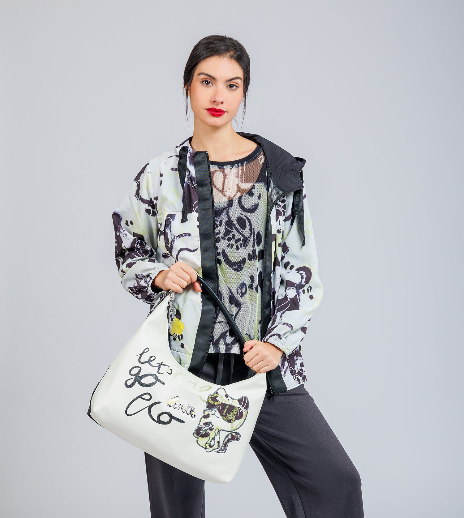 Borsa a tracolla grande Nature Towanda