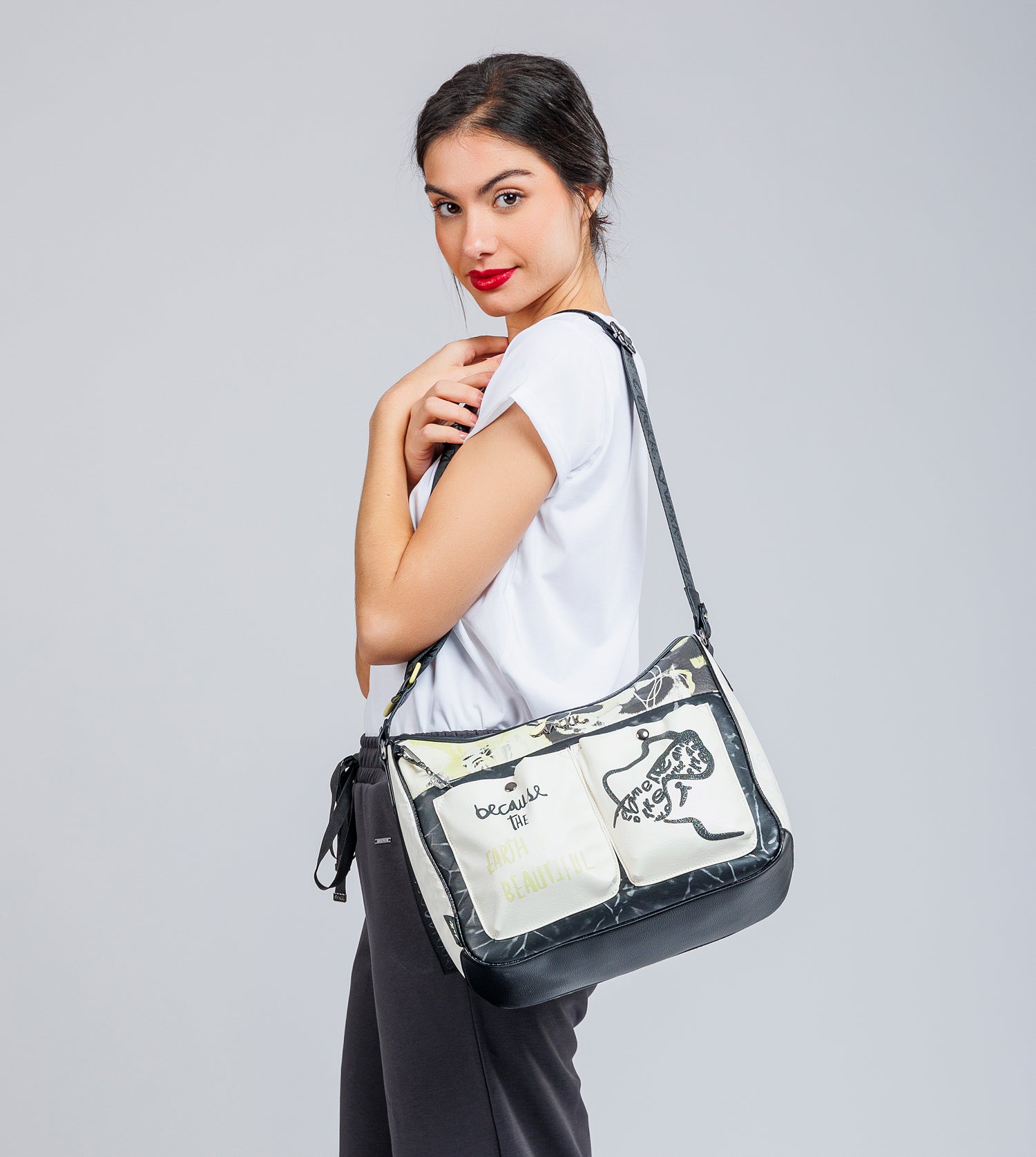 Borsa a tracolla grande Nature Towanda