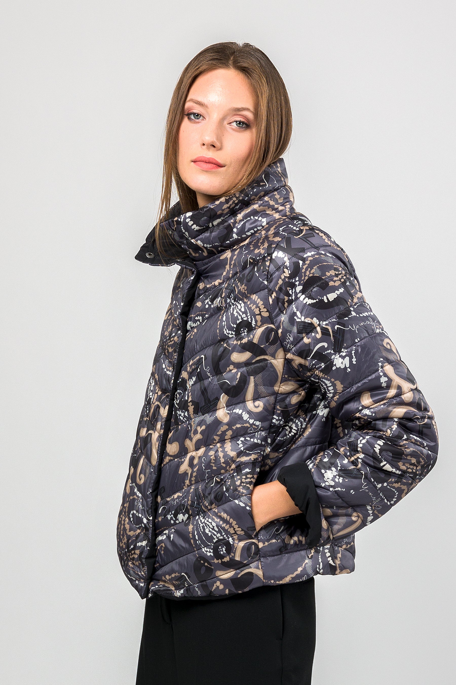 Giacca double-face grigio