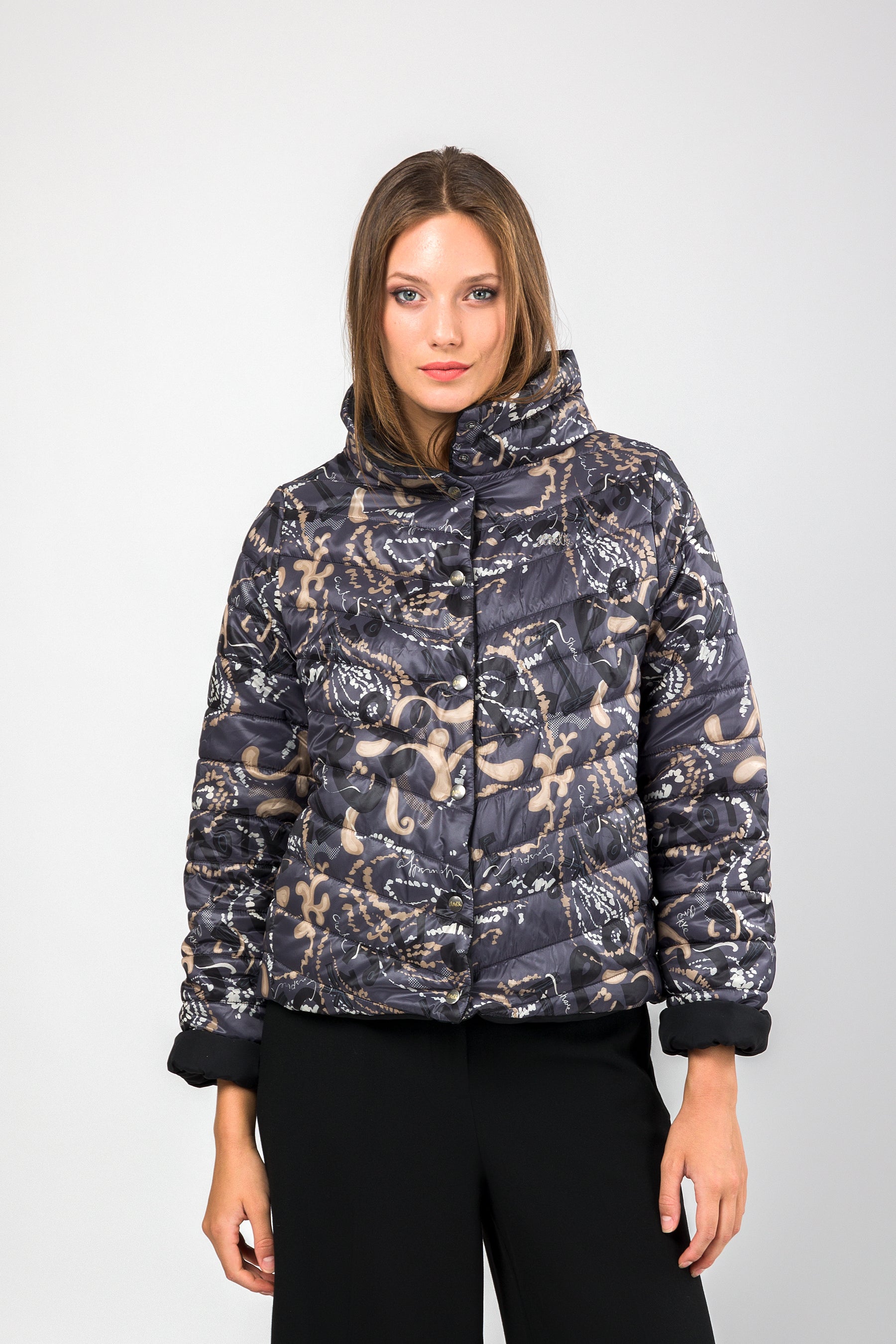 Giacca double-face grigio