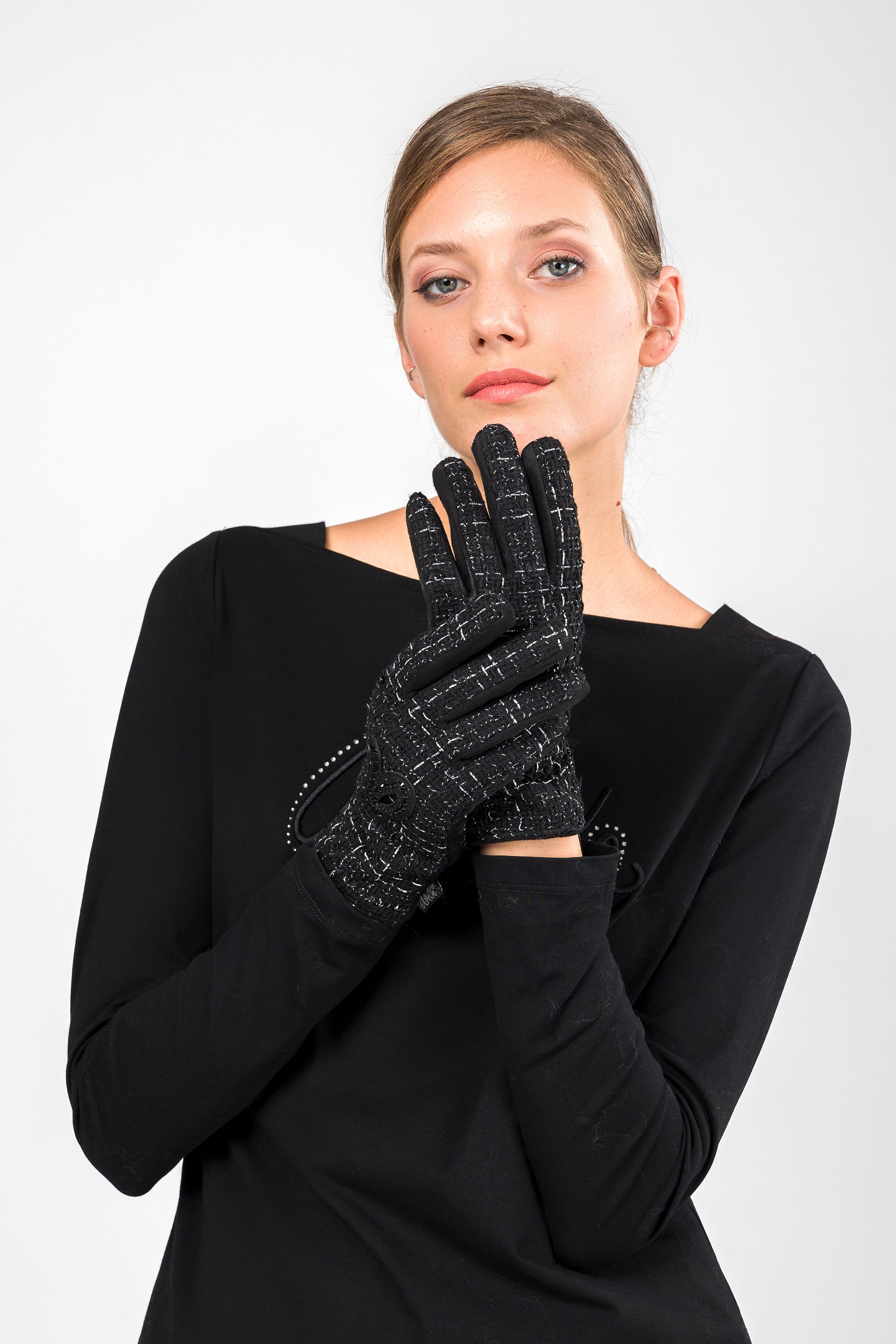 Guanti tweed