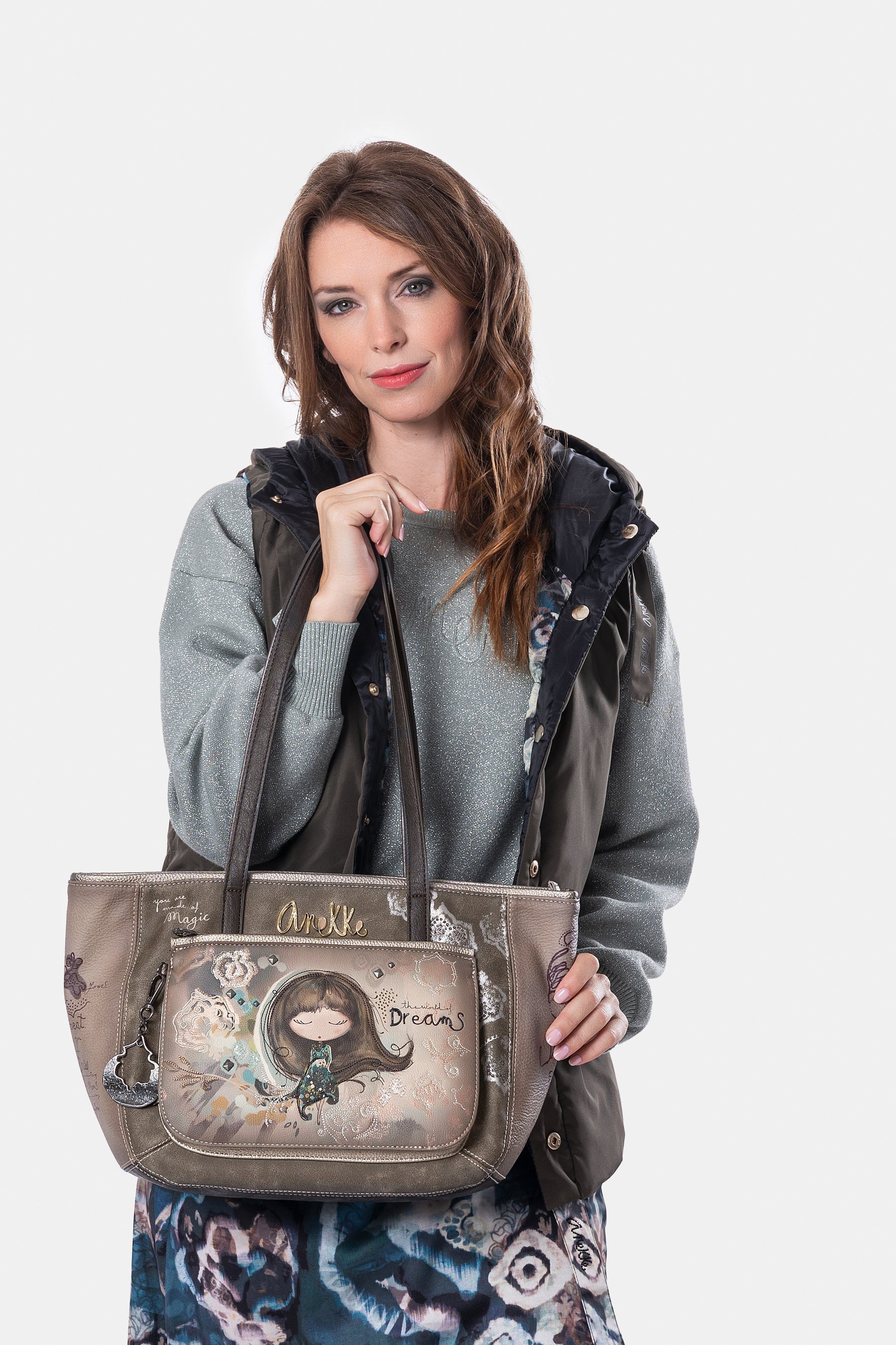 Borsa a spalla grande Real