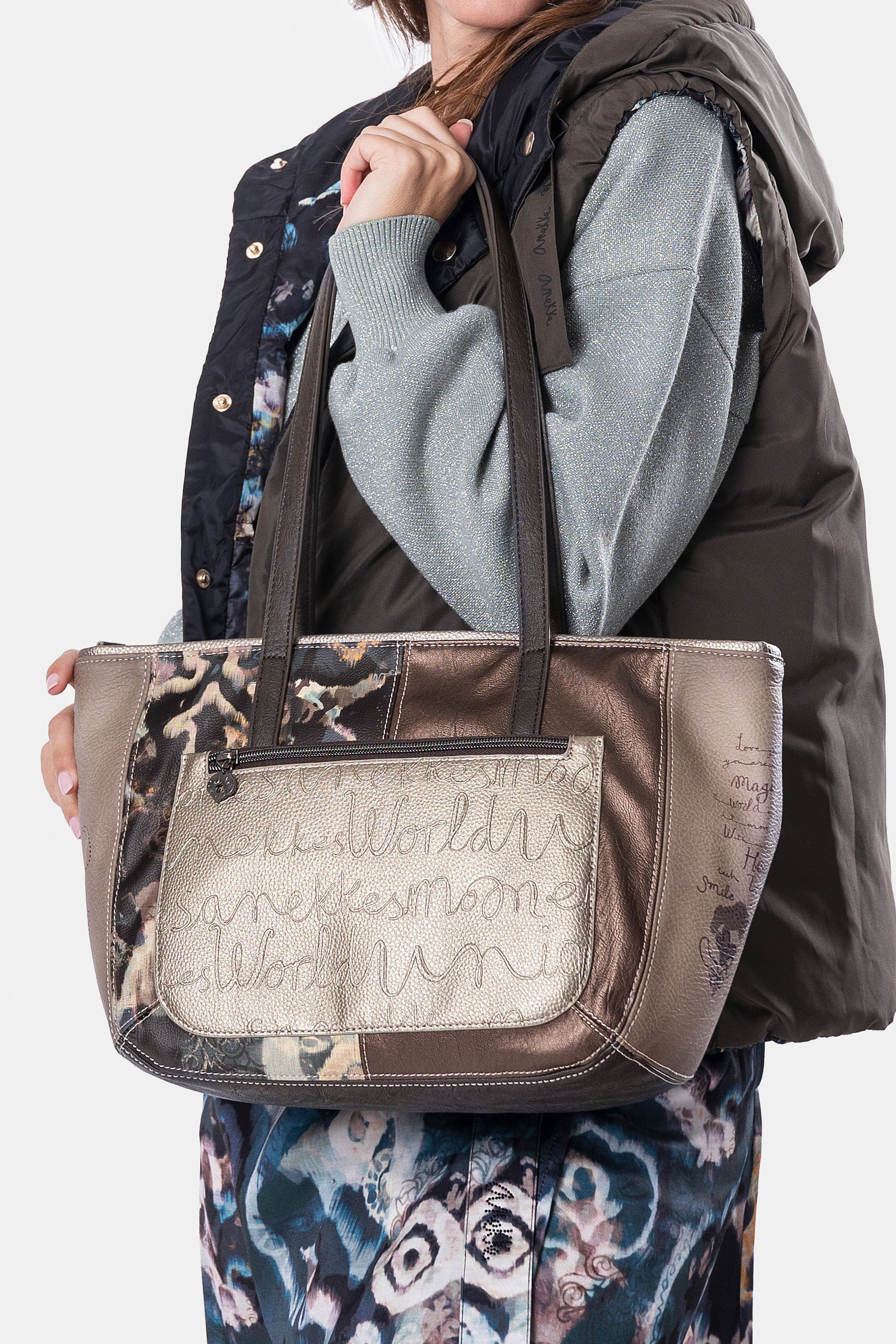 Borsa a spalla grande Real