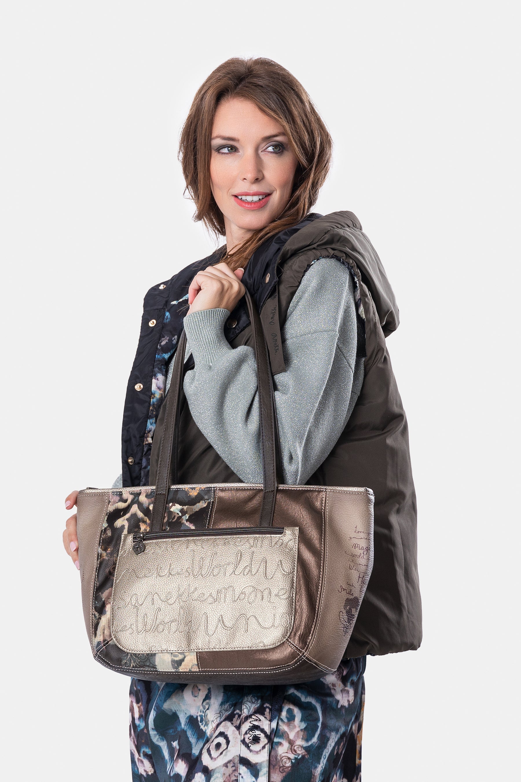 Borsa a spalla grande Real