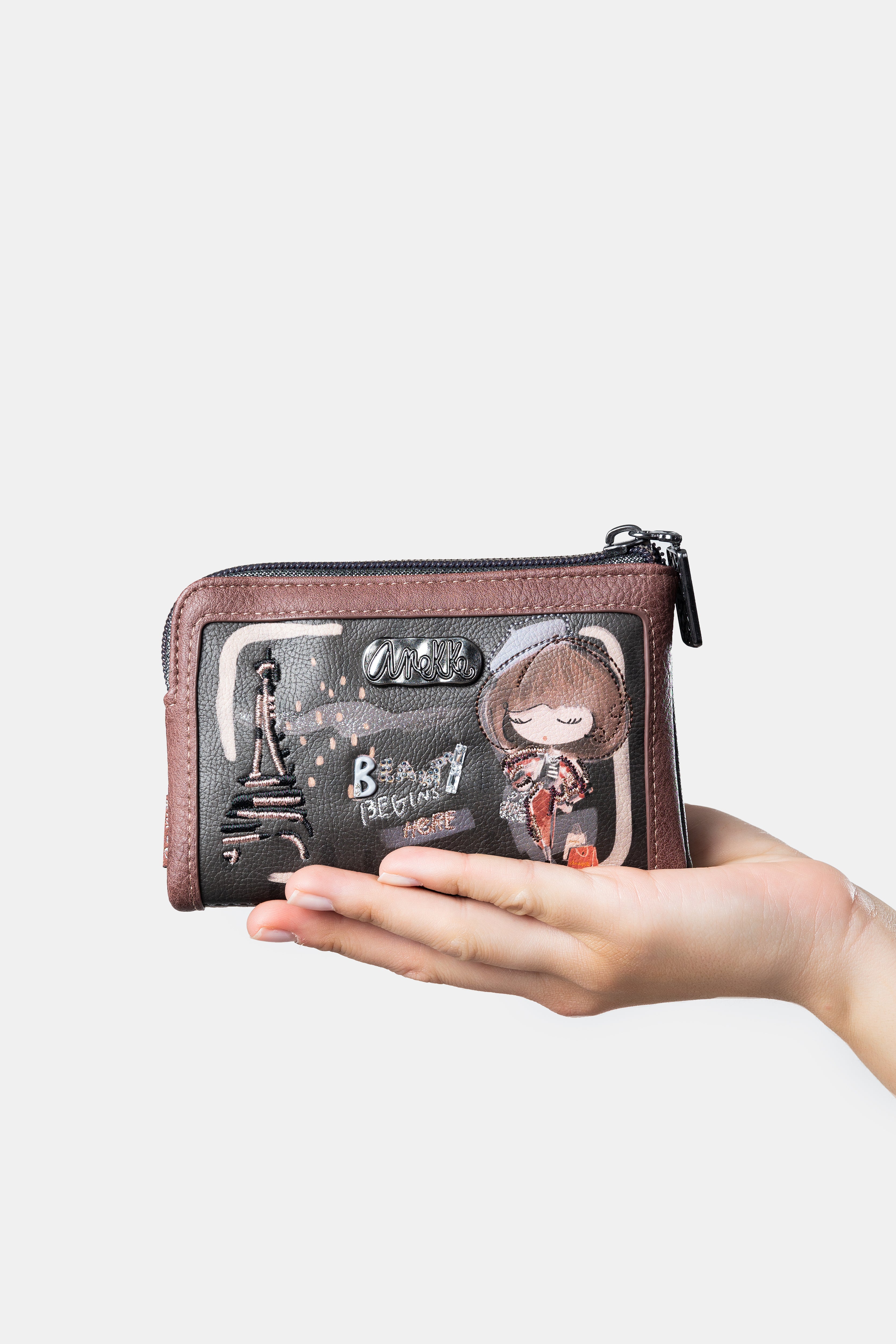 Portafogli medio flessibile RFID Mademoiselle