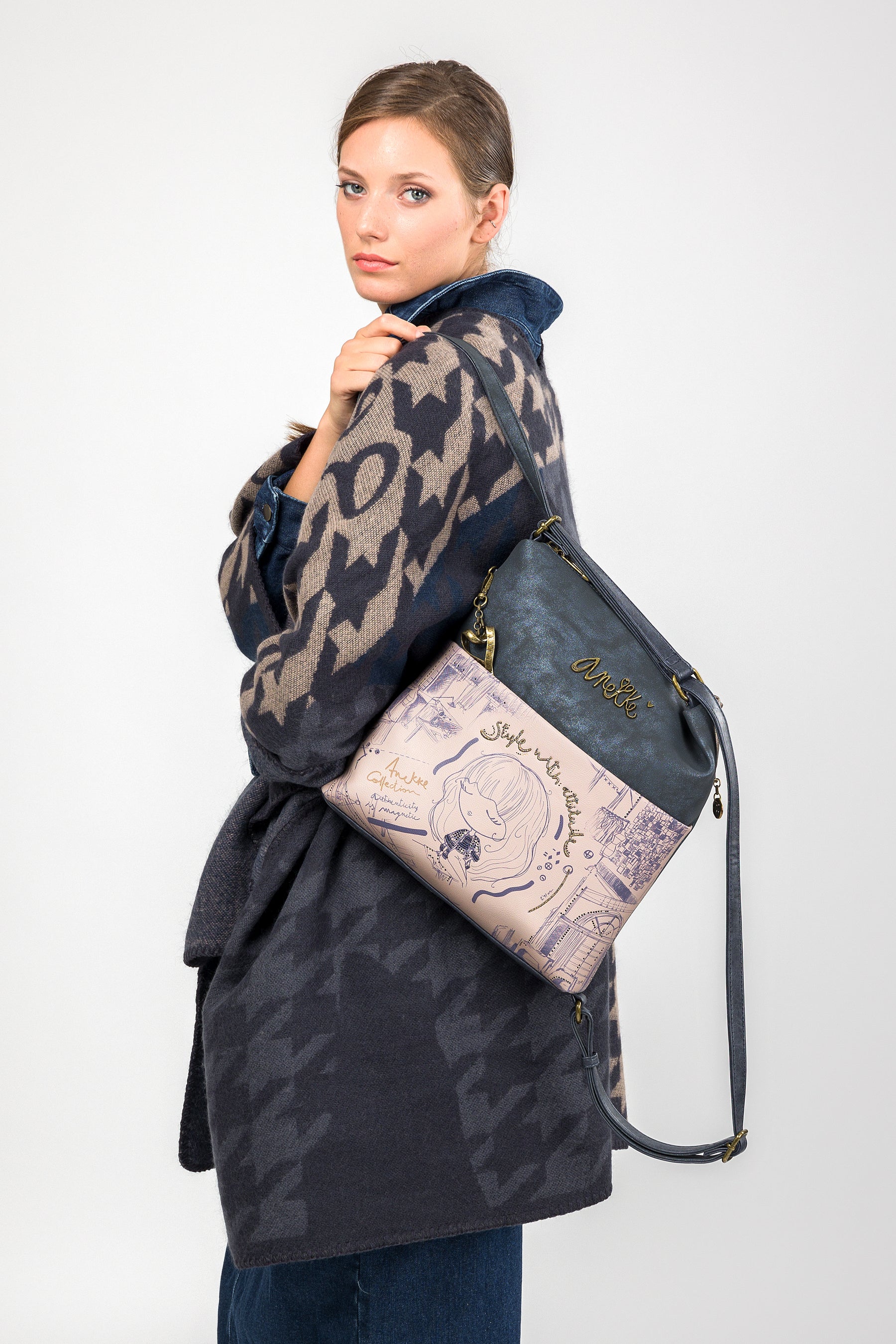 Borsa trasformabile in zaino Studio