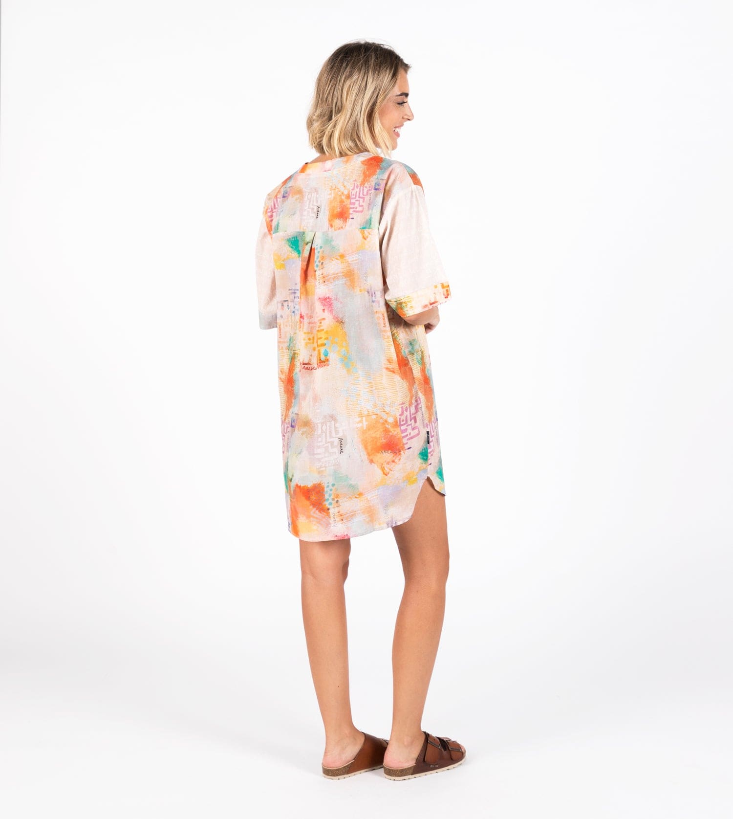 Abito corto stampato