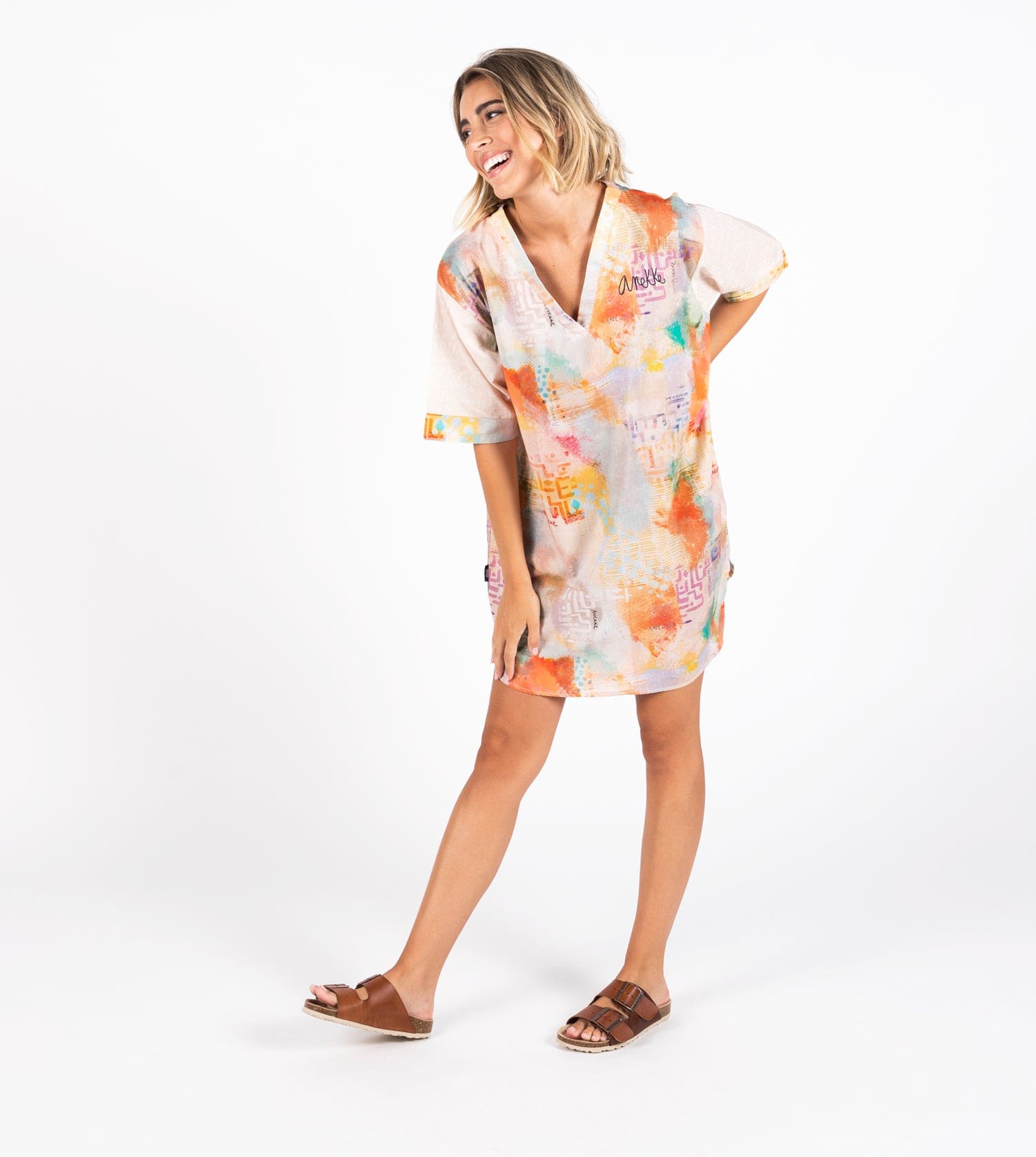 Abito corto stampato