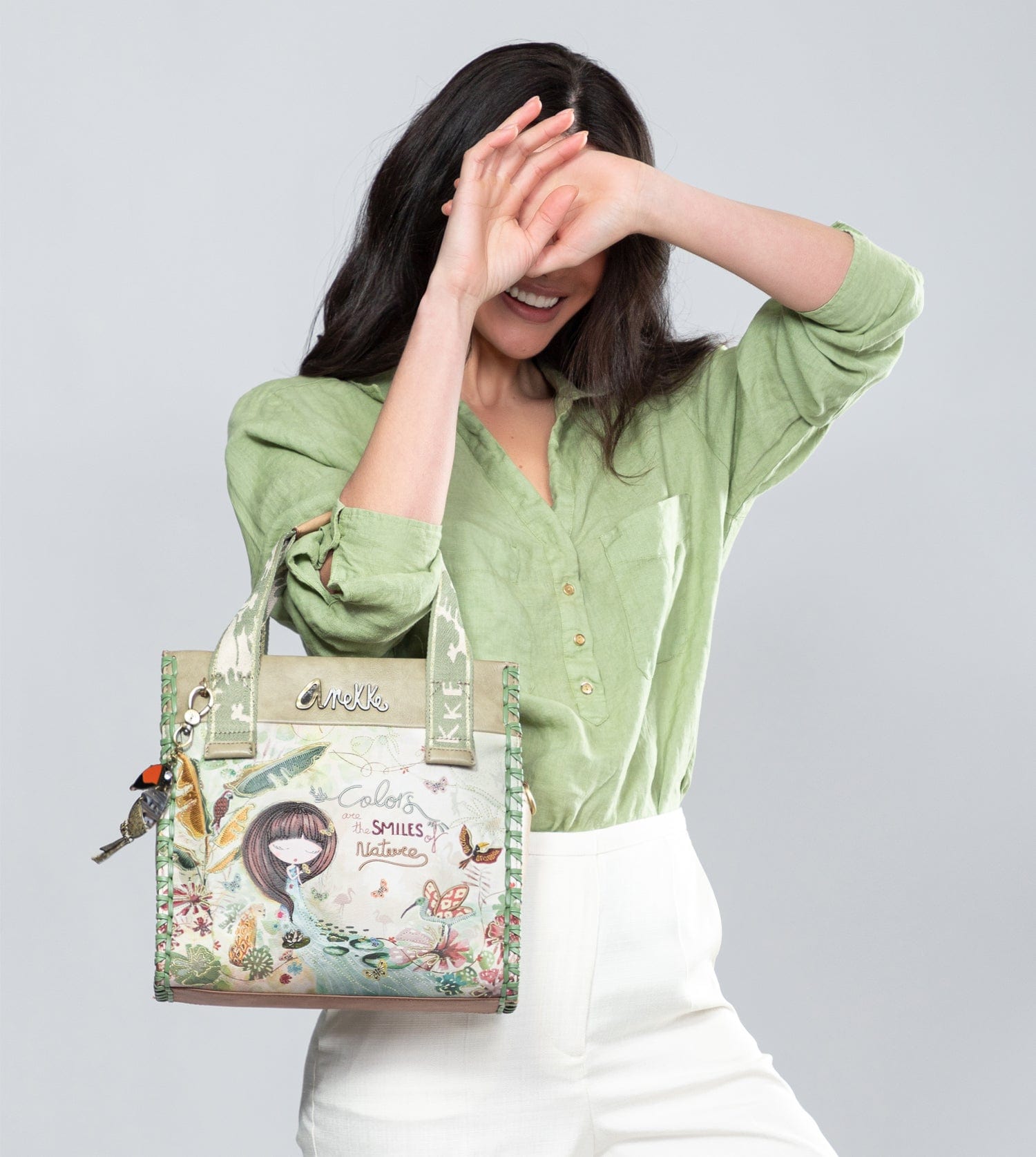 Borsa tote Amazonia con tracolla