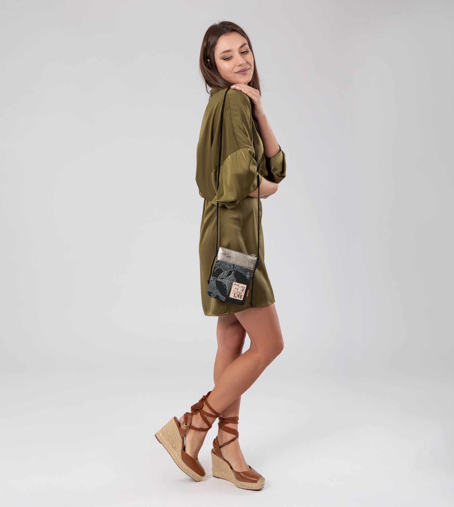 Borsa a tracolla mini anni '60 Nature