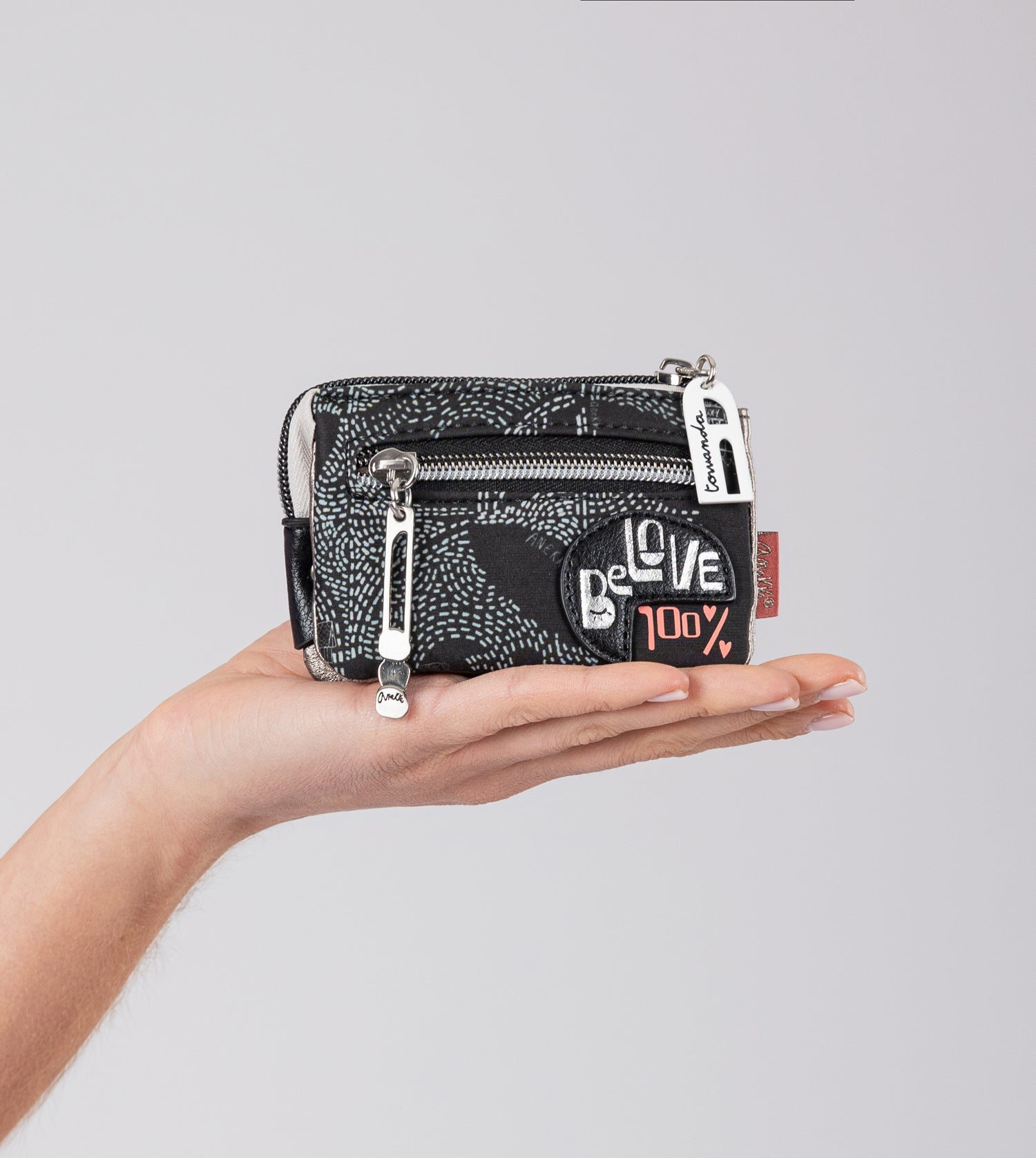 Portamonete Nature Sixties a tre scomparti