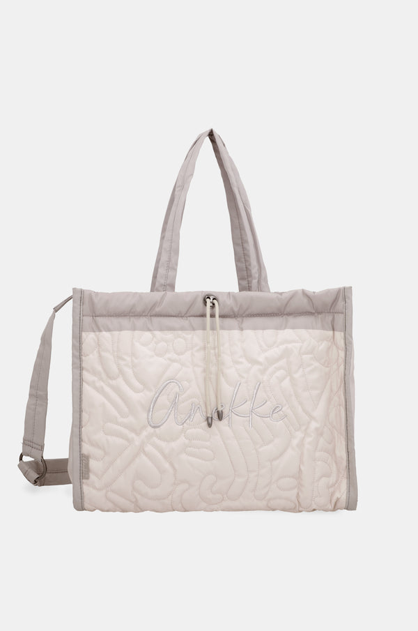Borsa da spiaggia imbottita bianca