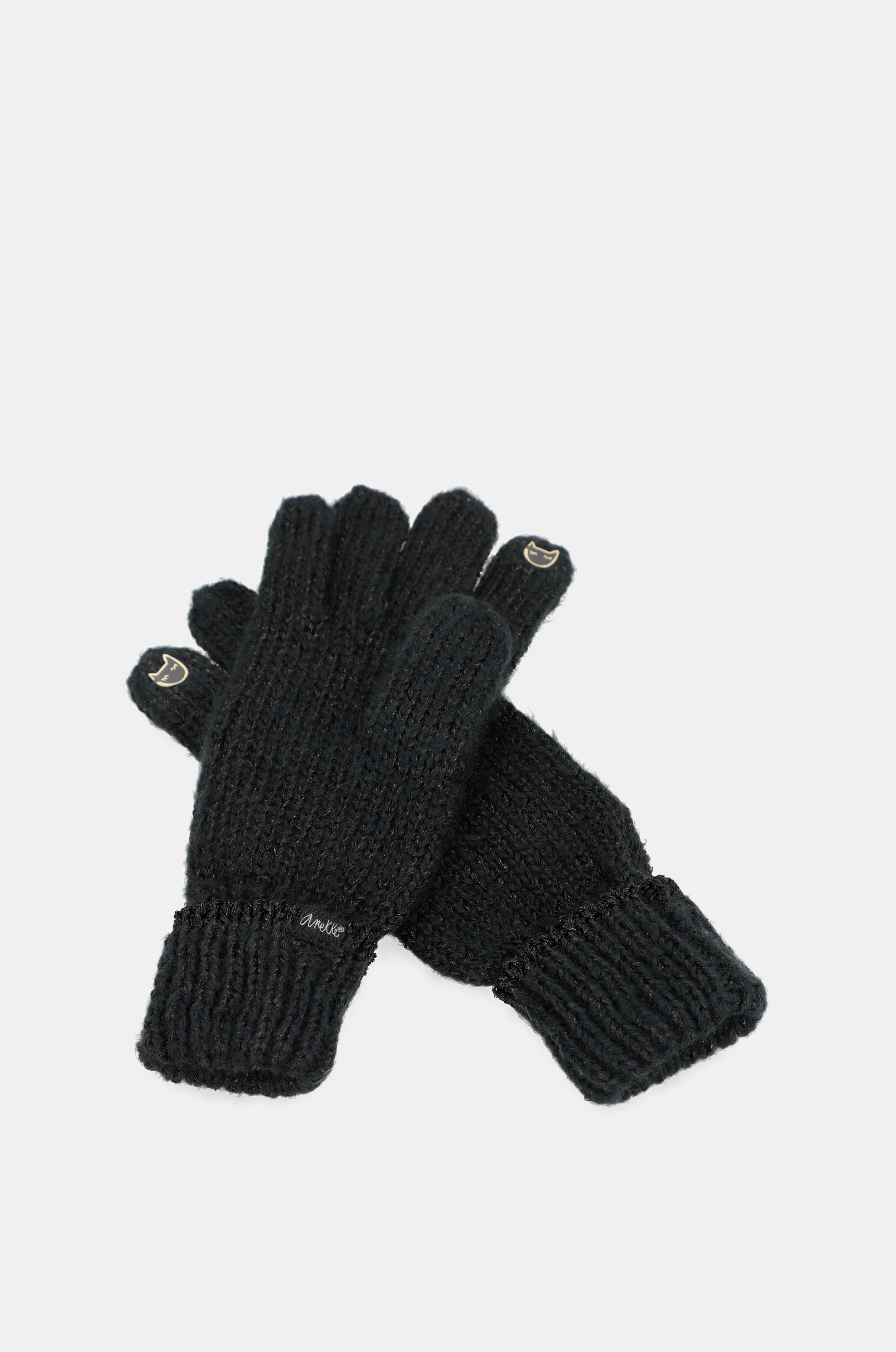 Guanti neri logomania