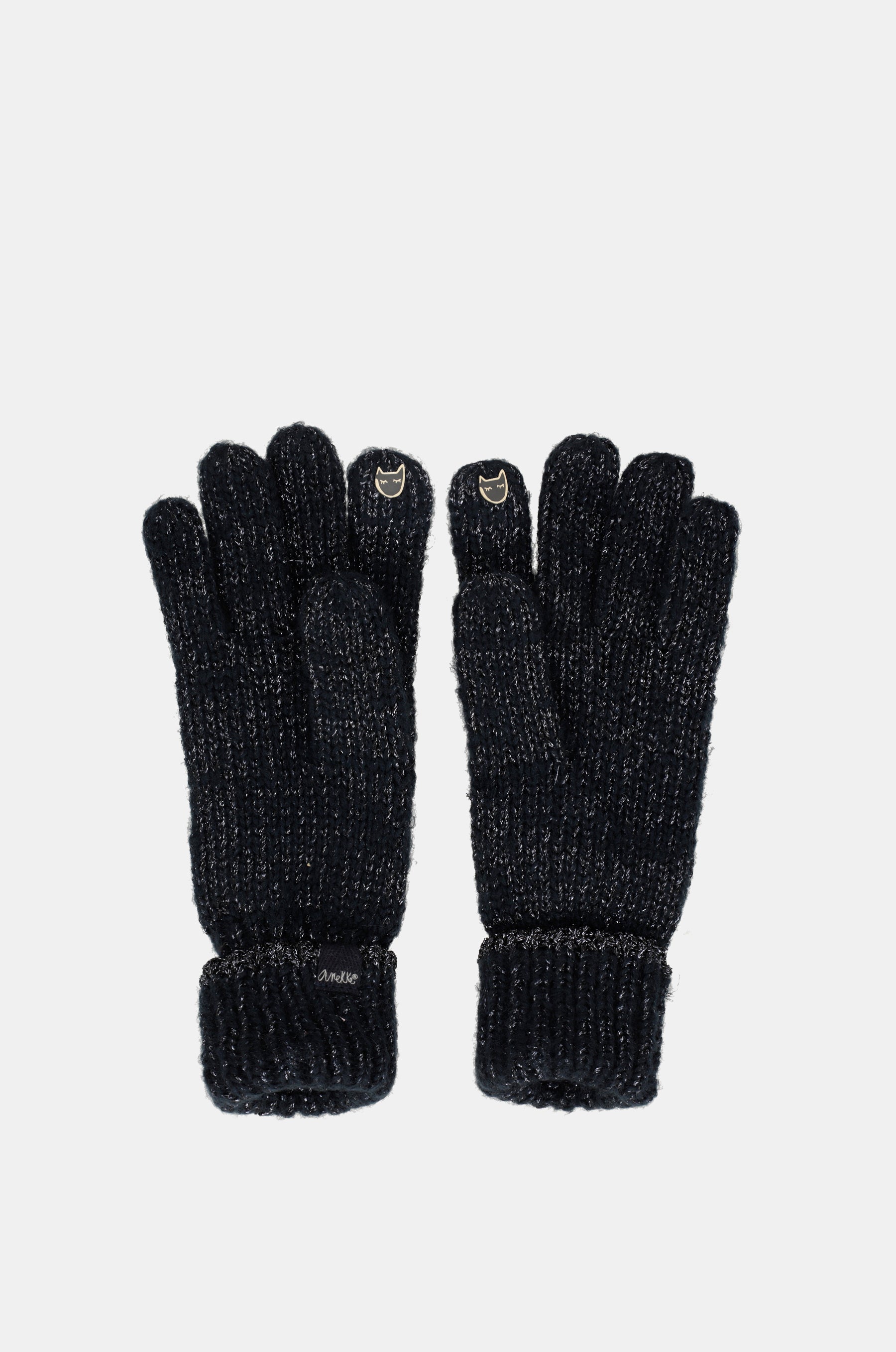Guanti Logomania blu navy.