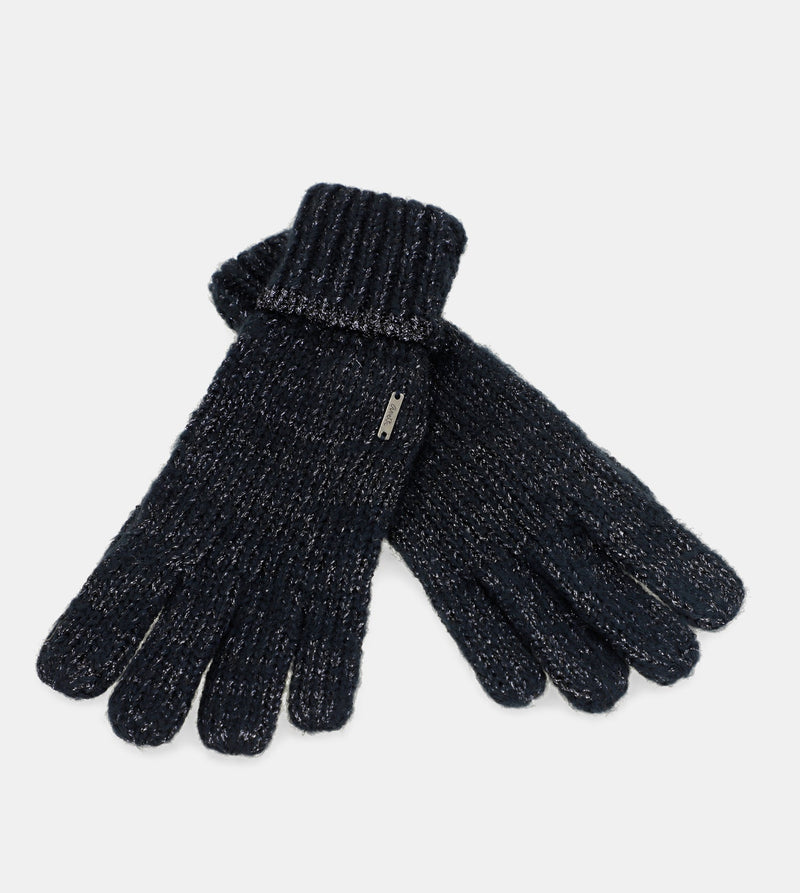 Guanti Logomania blu navy.