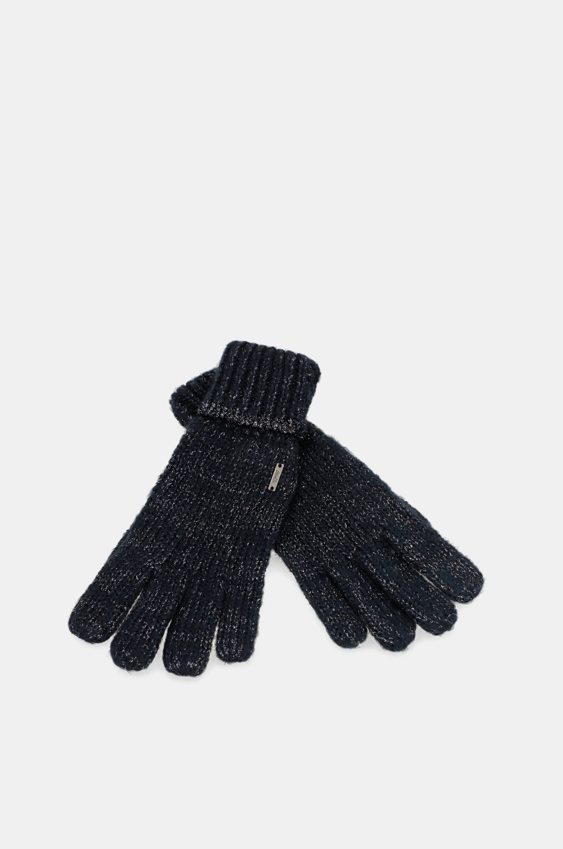 Guanti Logomania blu navy.