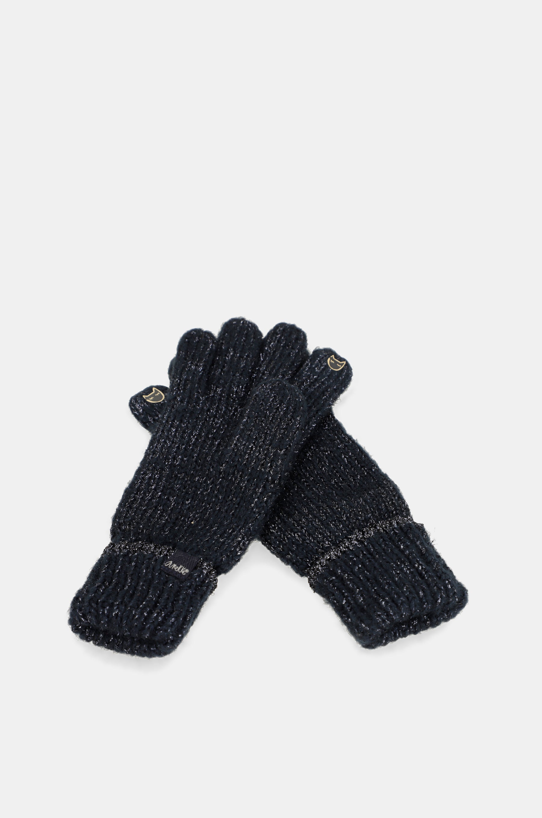 Guanti Logomania blu navy.