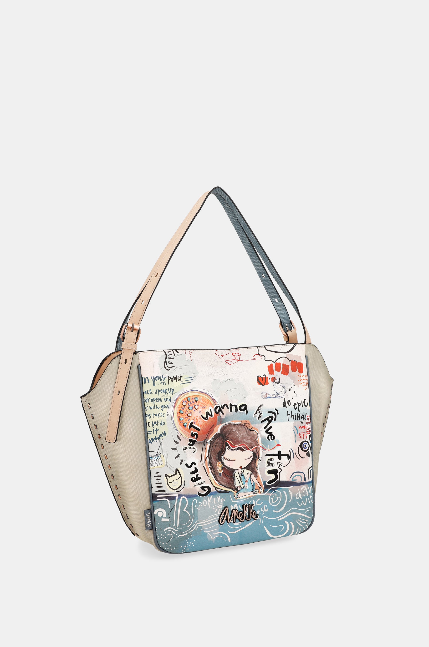 Borsa shopper ovale Fun &amp; Music