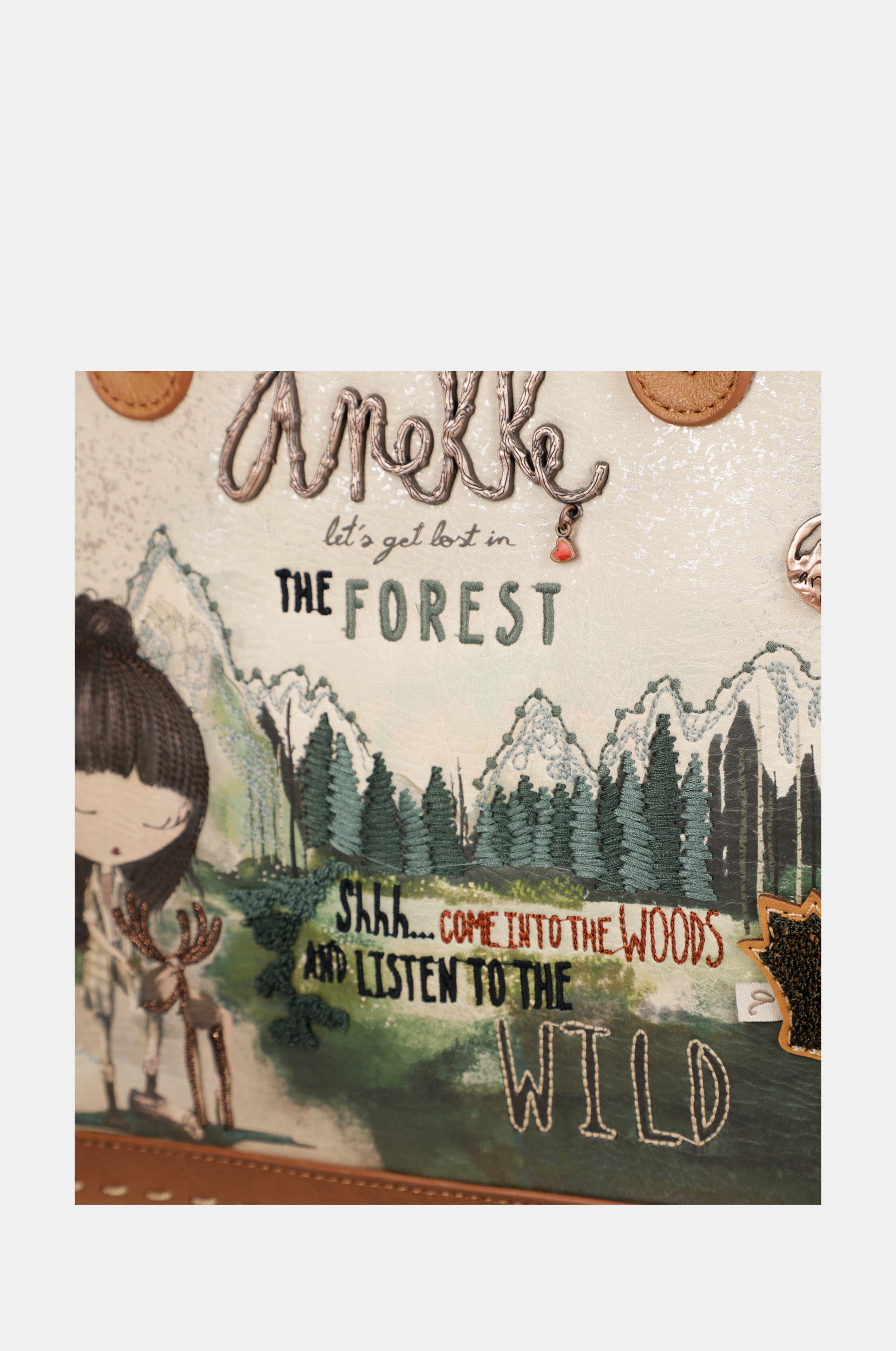 Borsa Forest a due manici con triplo scomparto