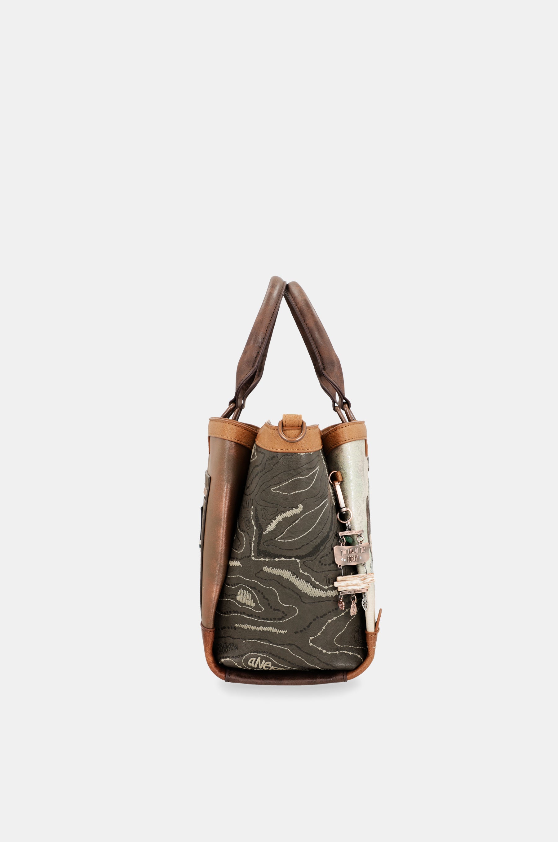Borsa Forest a due manici con triplo scomparto