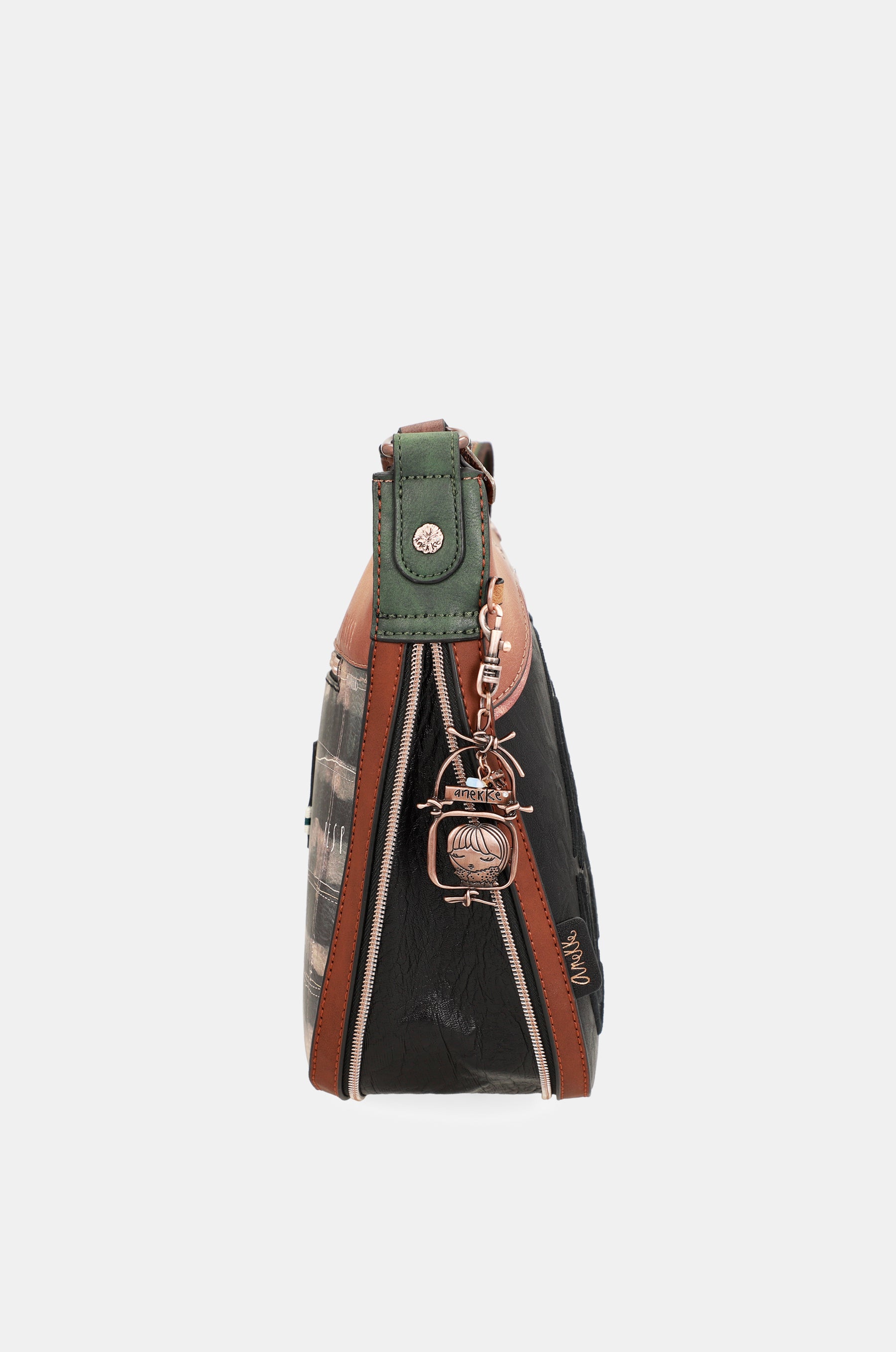 Borsa a tracolla nera grande Wild