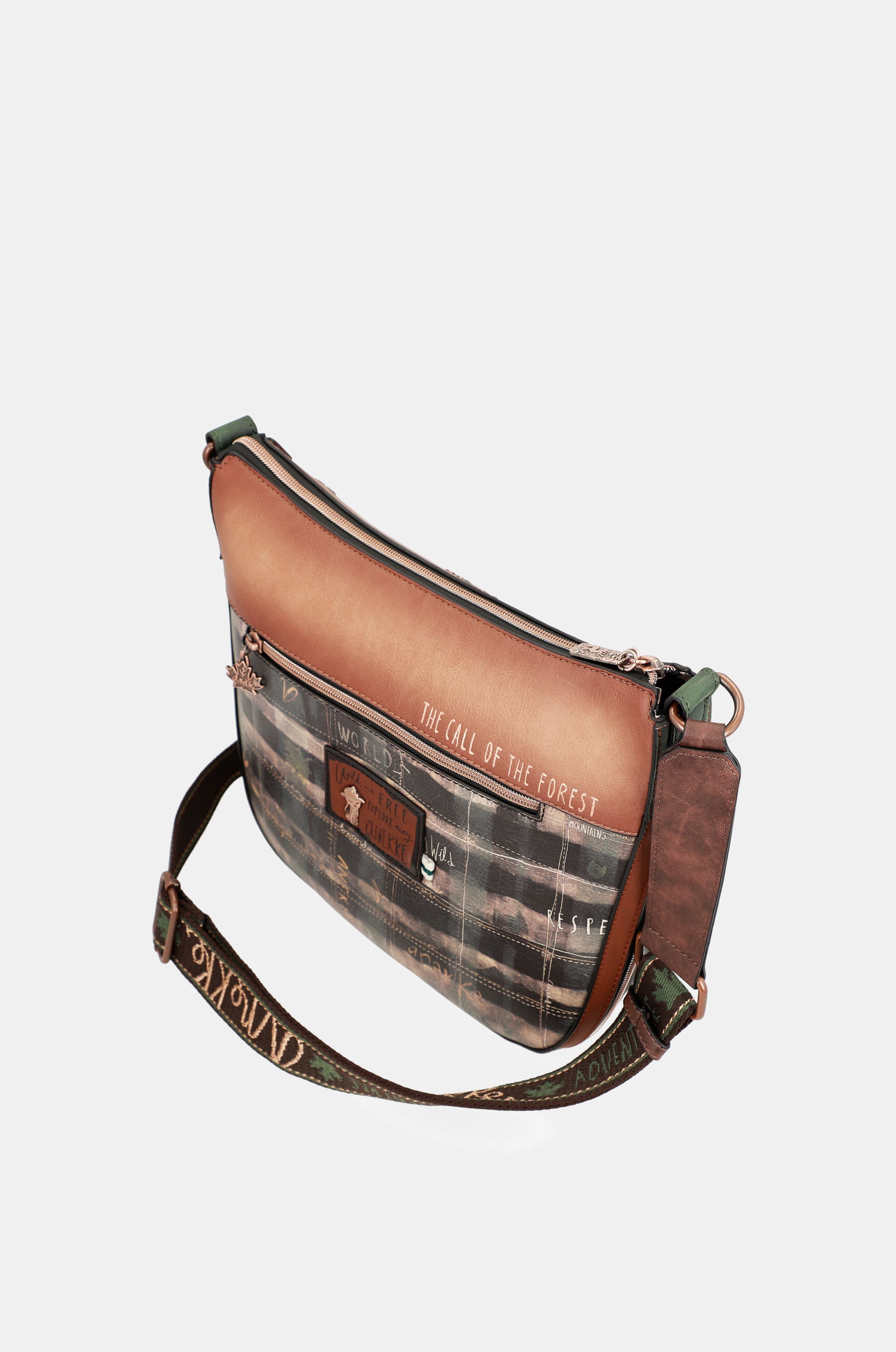Borsa a tracolla nera grande Wild