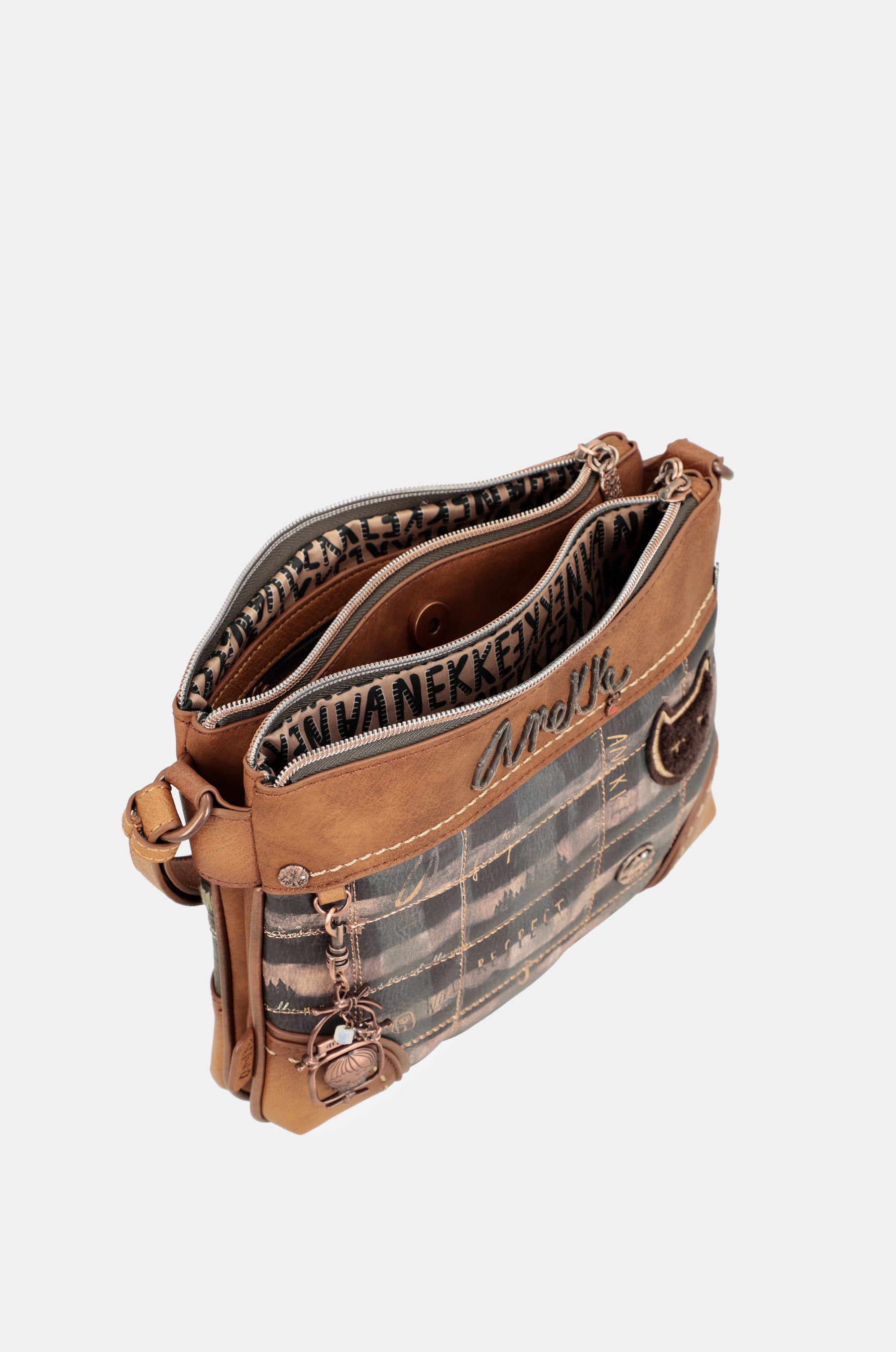 Borsa a tracolla Wild a doppio scomparto