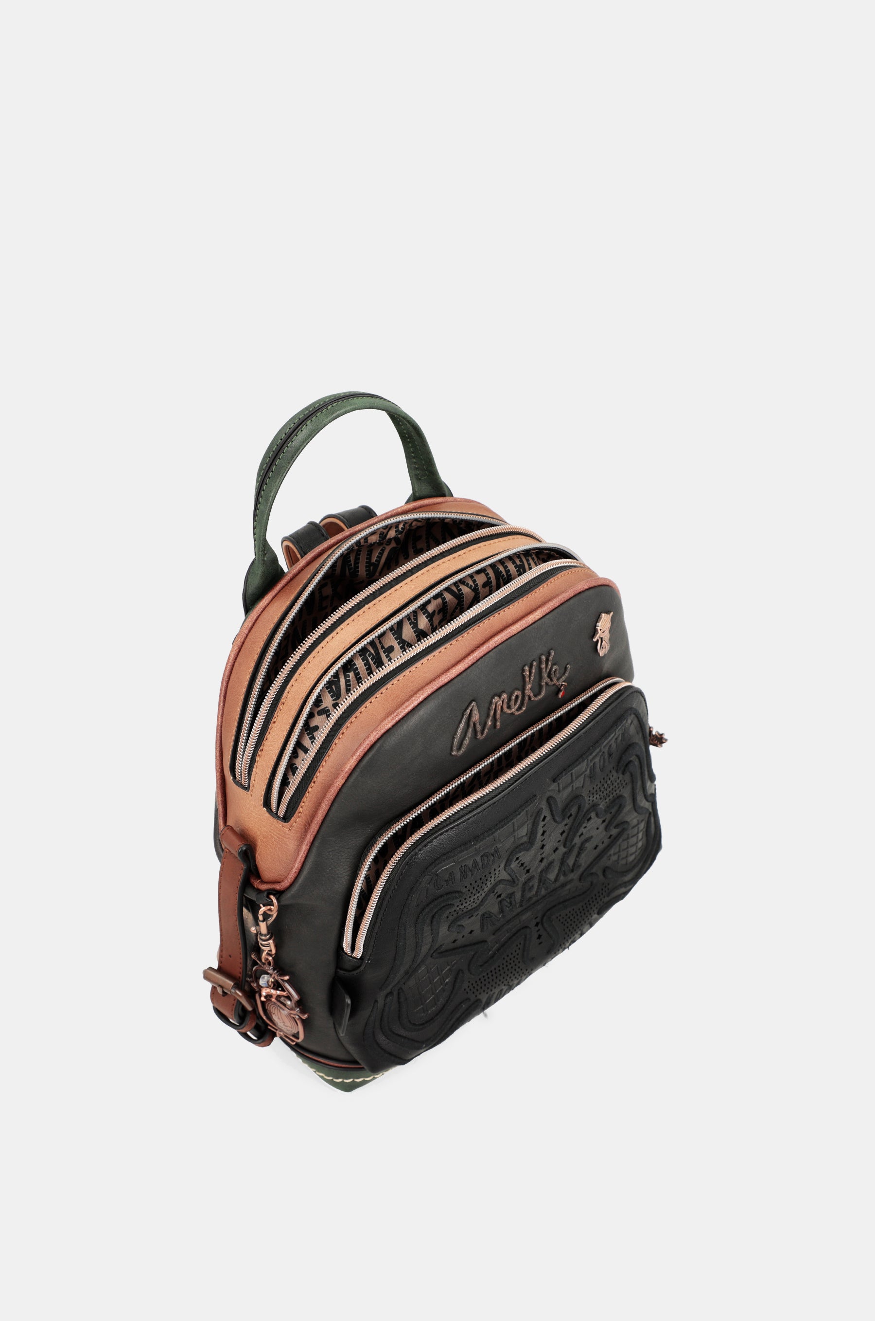 Zaino doppio scomparto nero Wild