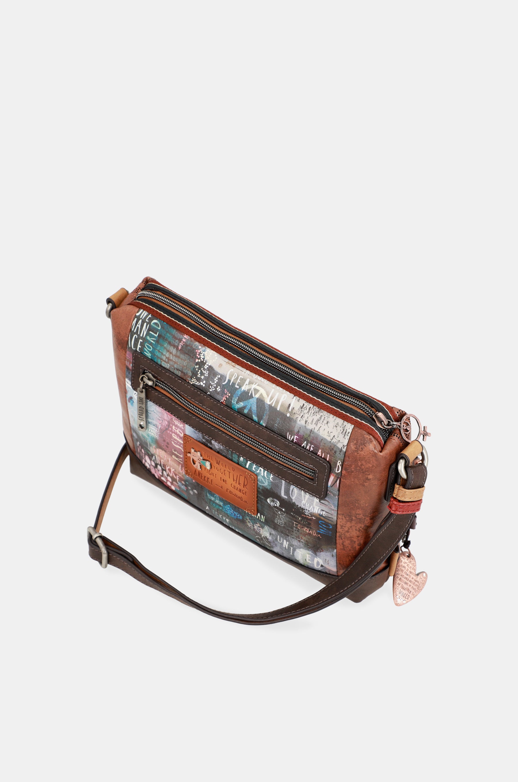 Borsa a tracolla stampata Voice