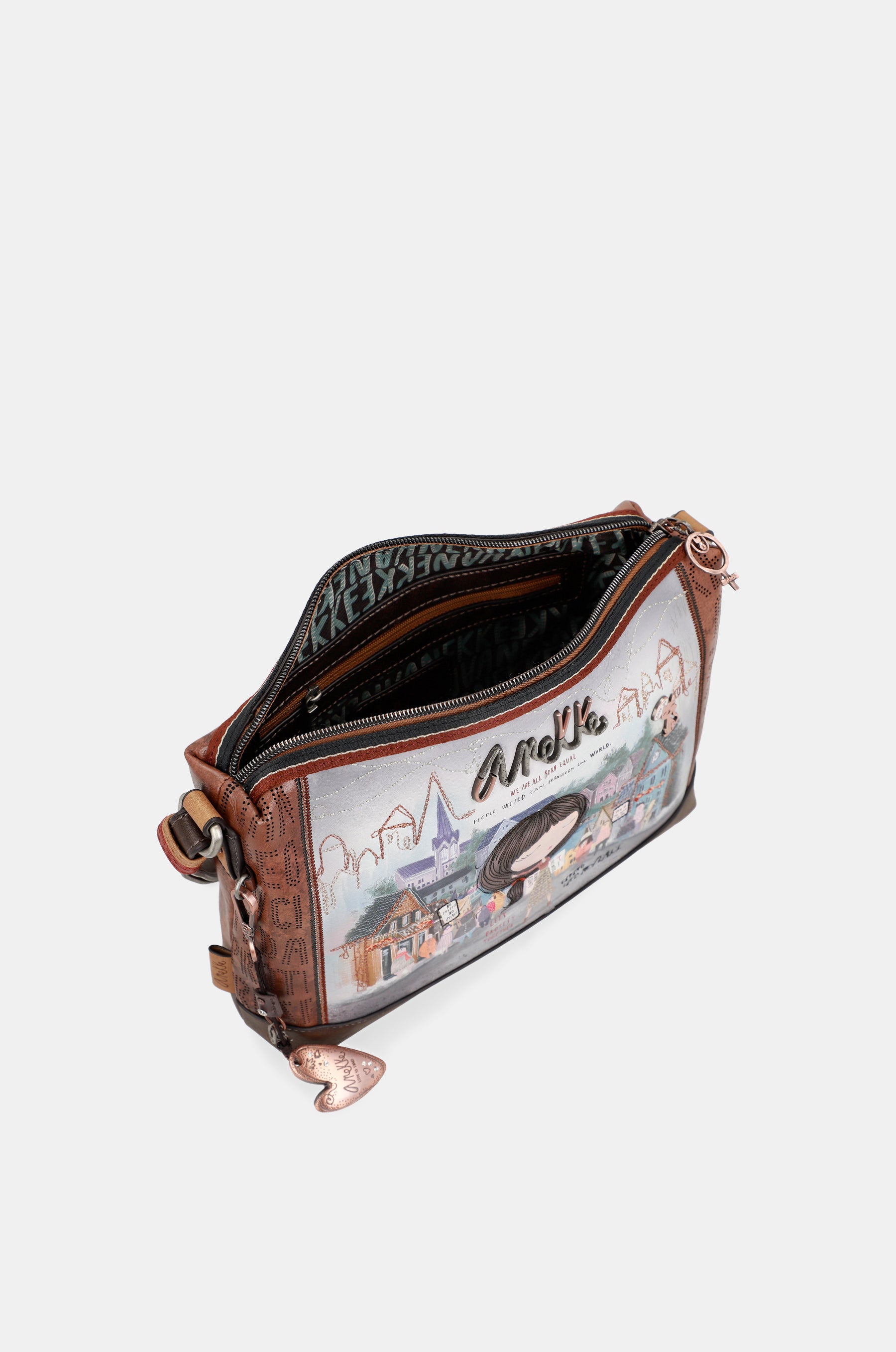 Borsa a tracolla stampata Voice