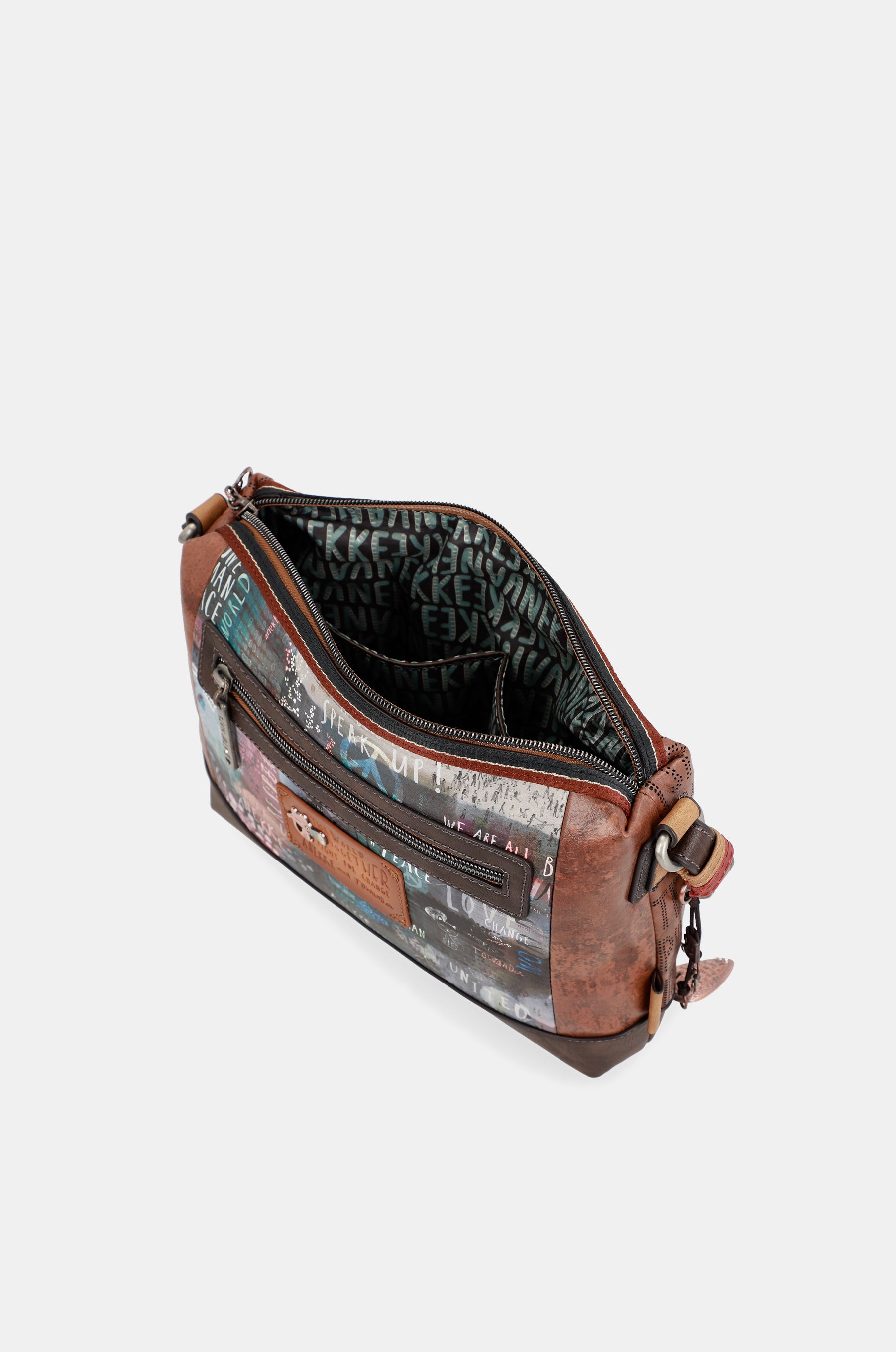 Borsa a tracolla stampata Voice