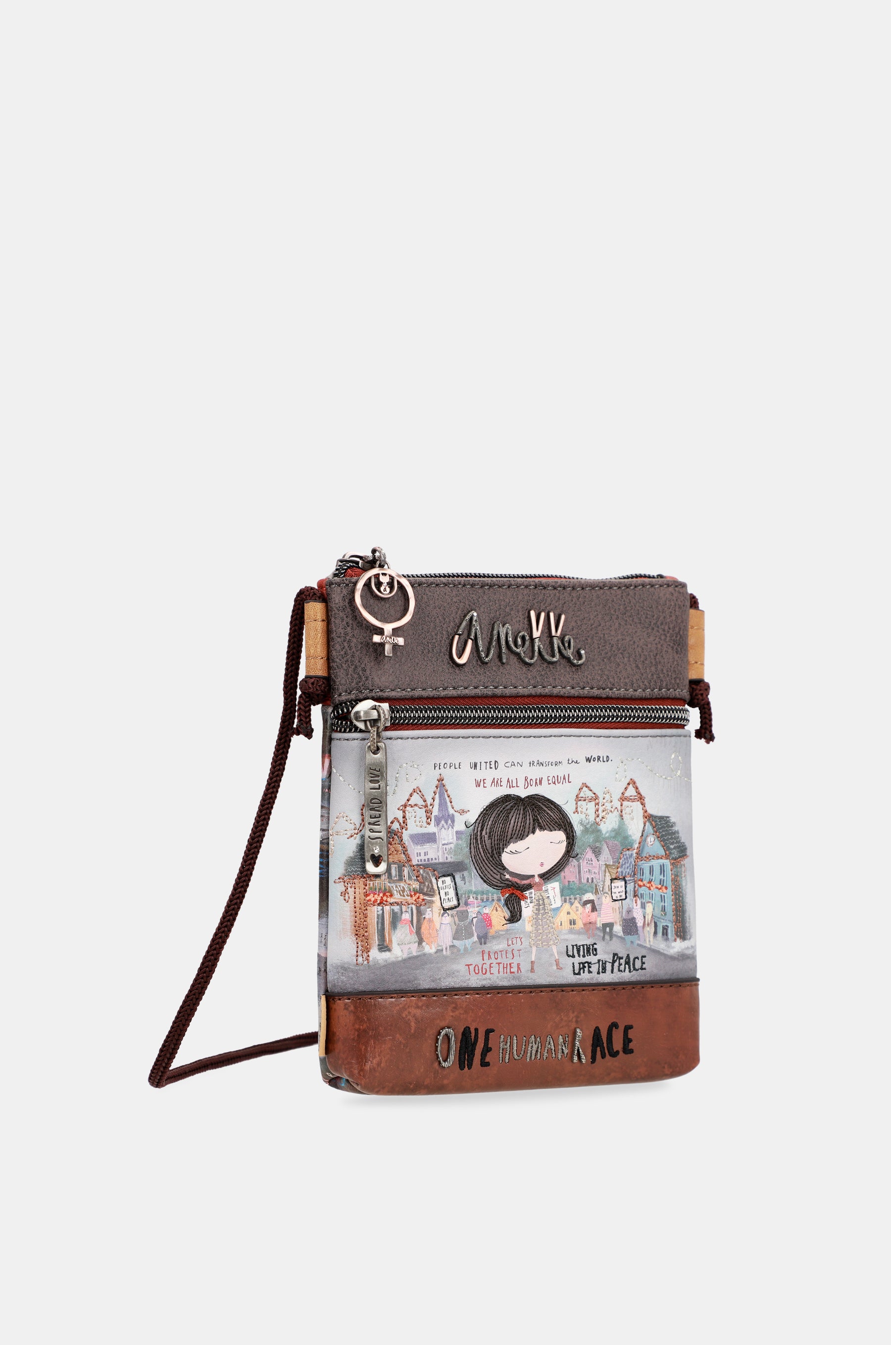 Mini borsa a tracolla con doppio scomparto Voice