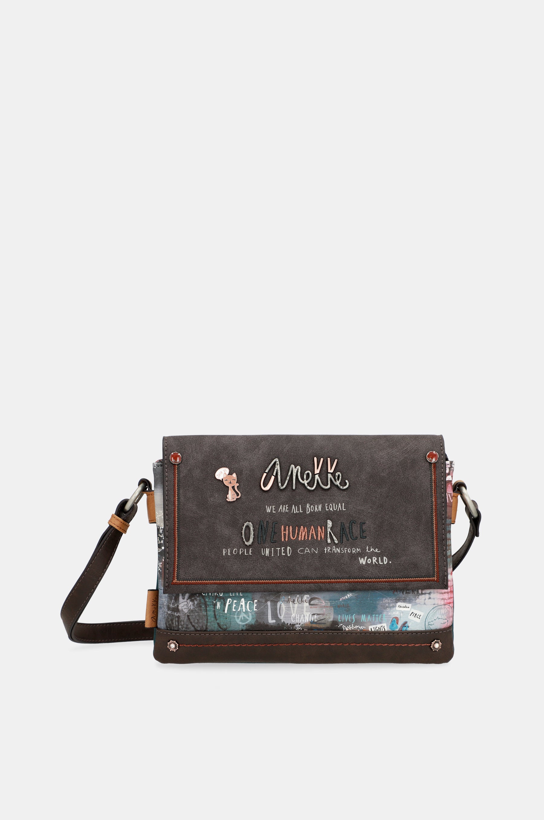 Borsa a tracolla con patta Respect