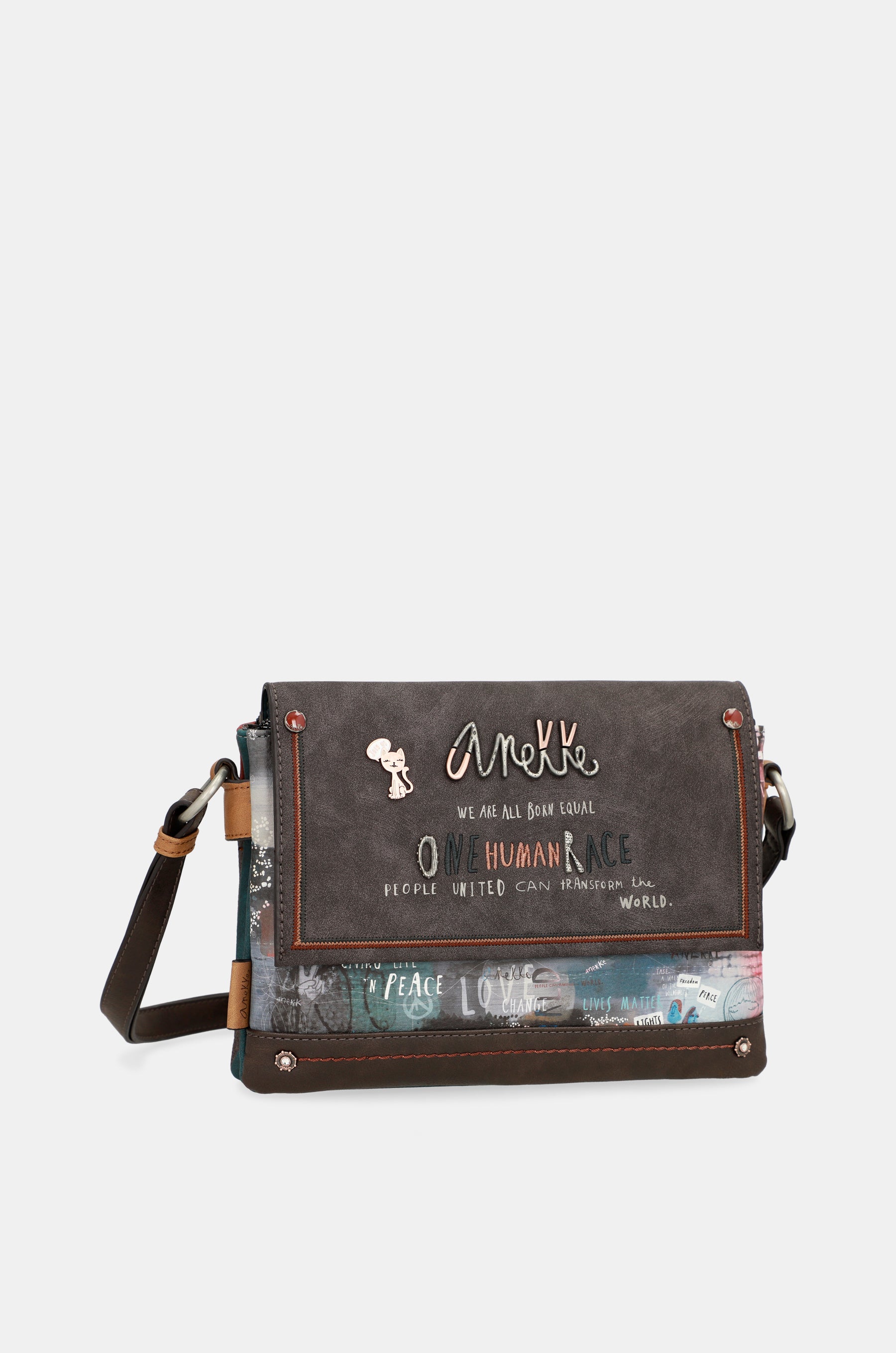 Borsa a tracolla con patta Respect