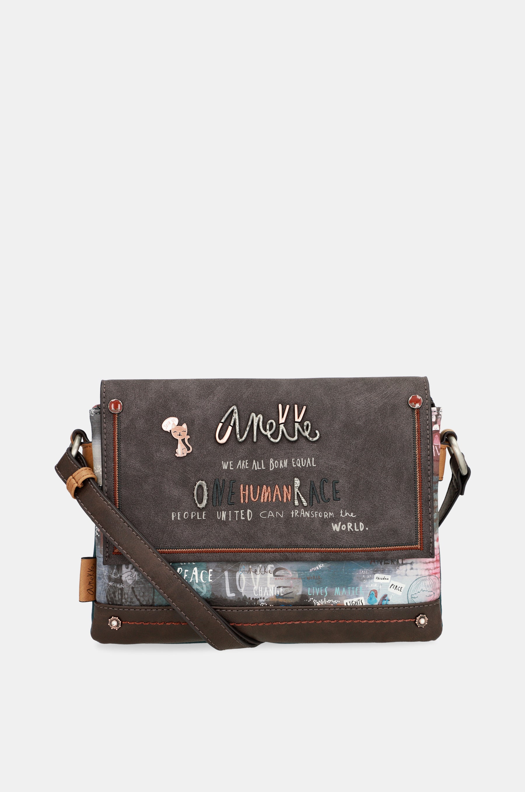 Borsa a tracolla con patta Respect