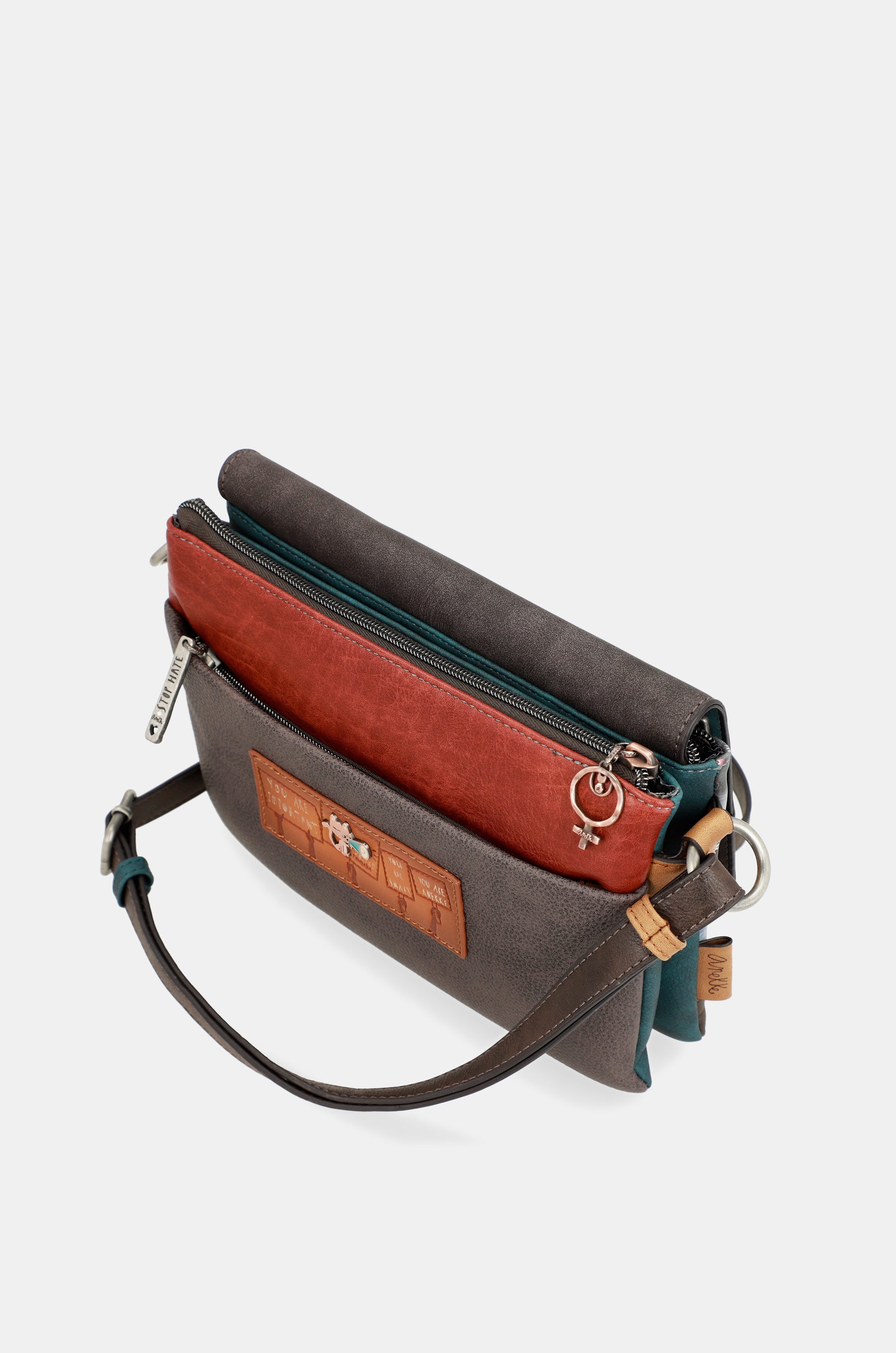 Borsa a tracolla con patta Respect
