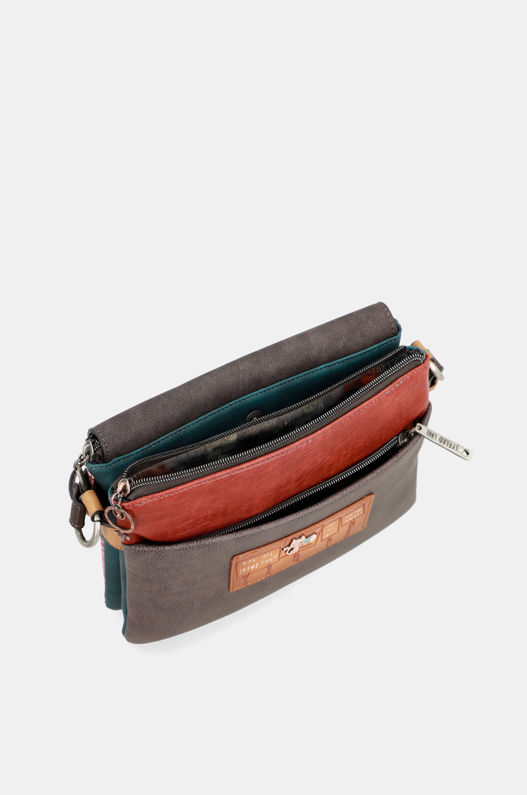 Borsa a tracolla con patta Respect